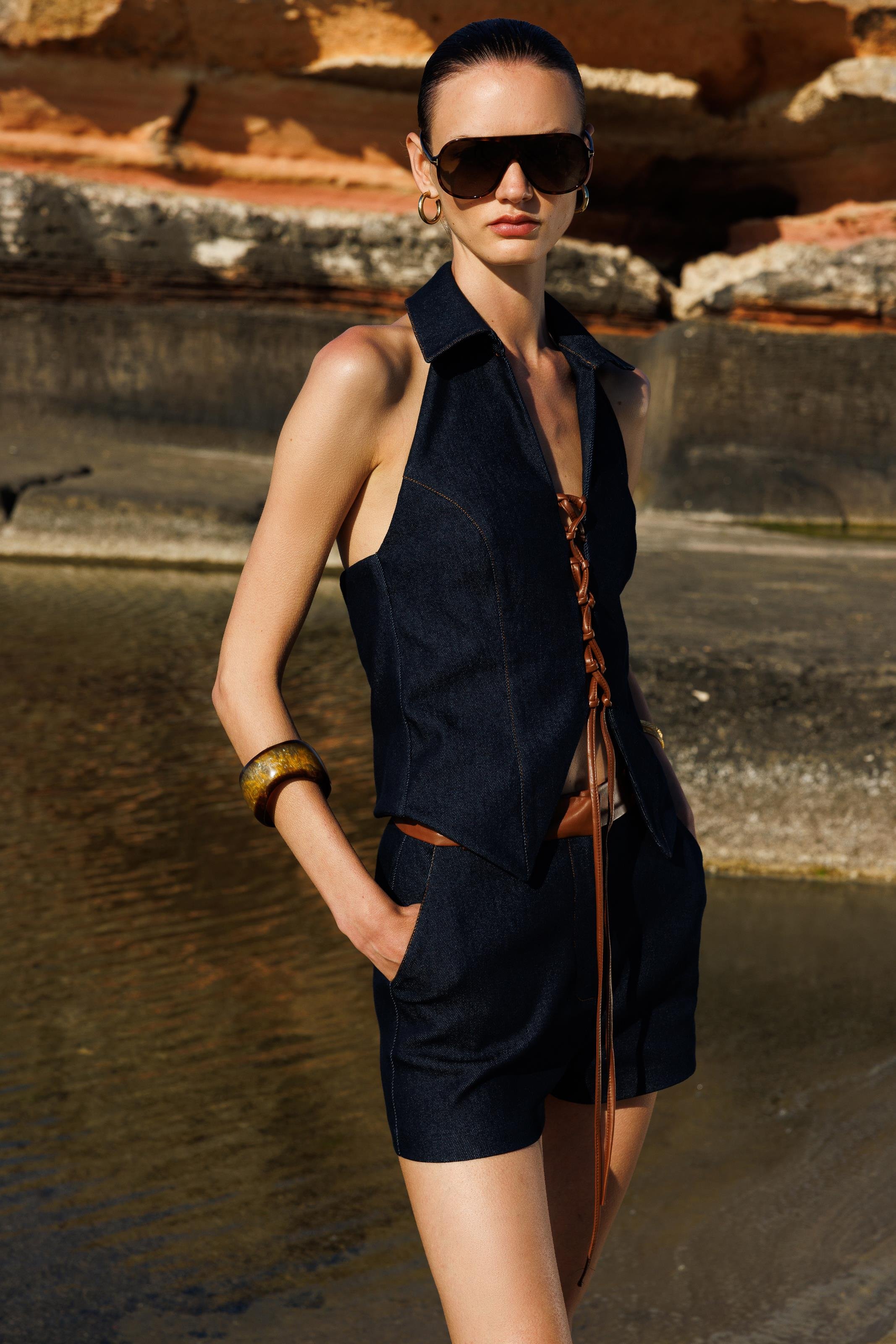 MIRA NON-DENIM VEST