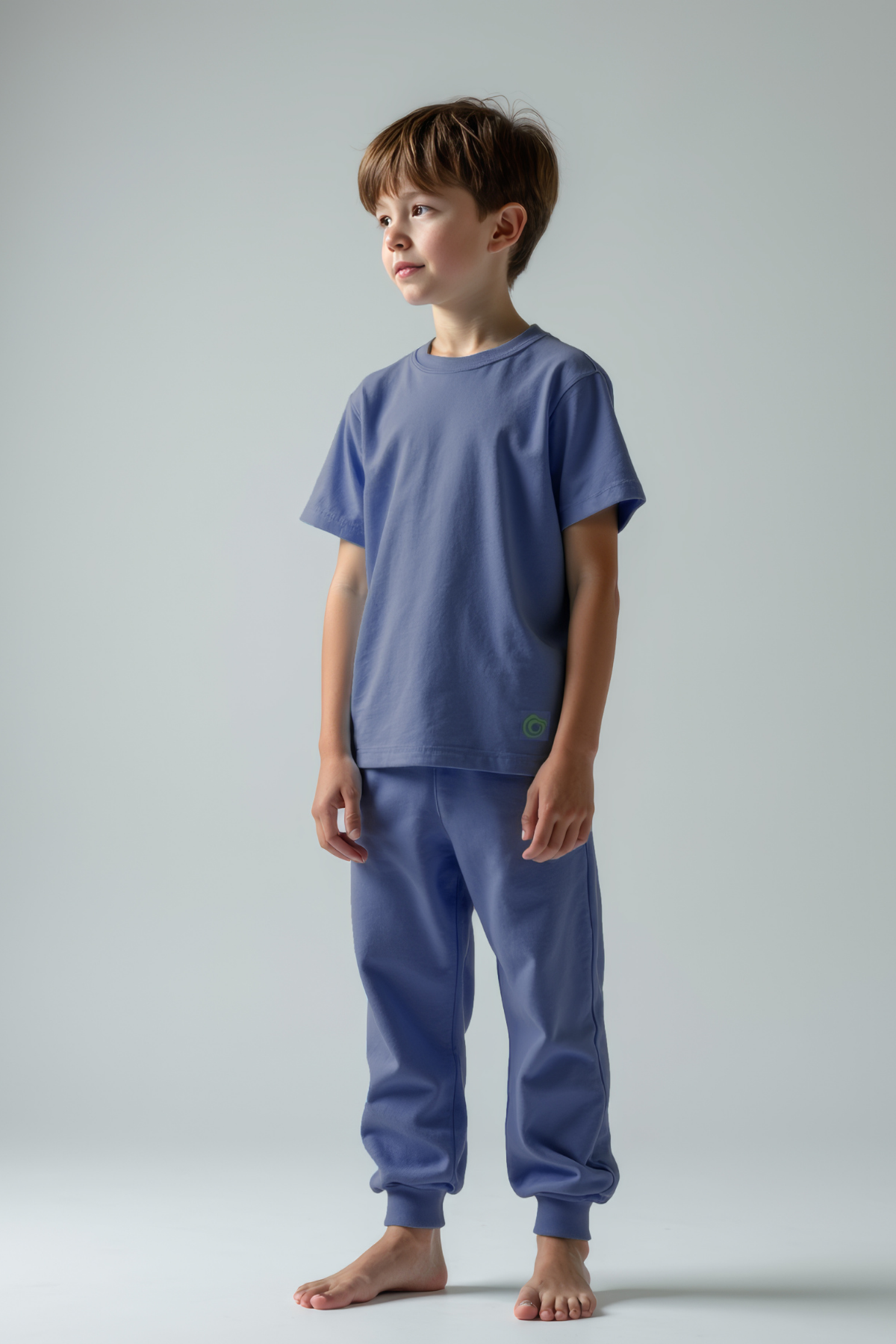 Levi Koloni Mavi Pamuklu Çocuk Jogger Tshirt 2'li Takım