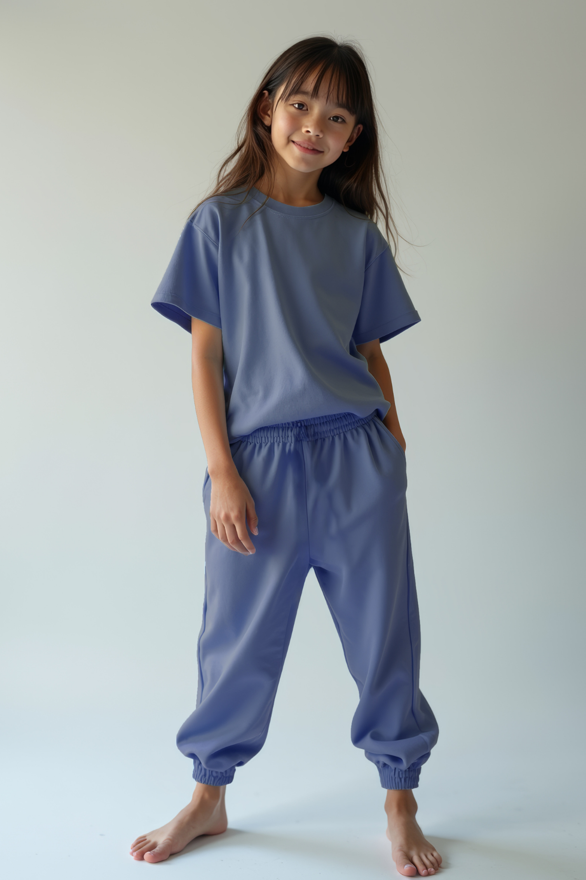 Levi Koloni Mavi Pamuklu Çocuk Jogger Tshirt 2'li Takım