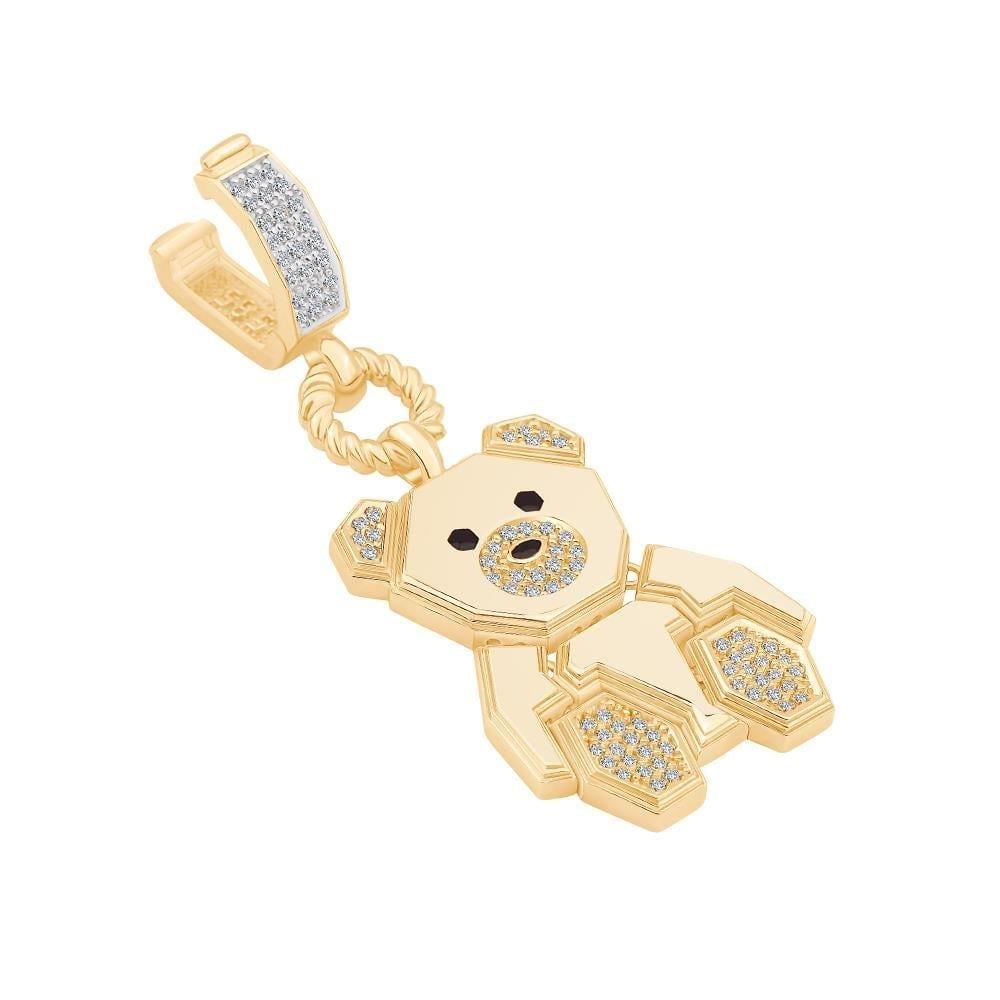 Taşlı Ayıcık Kolye Ucu Charm