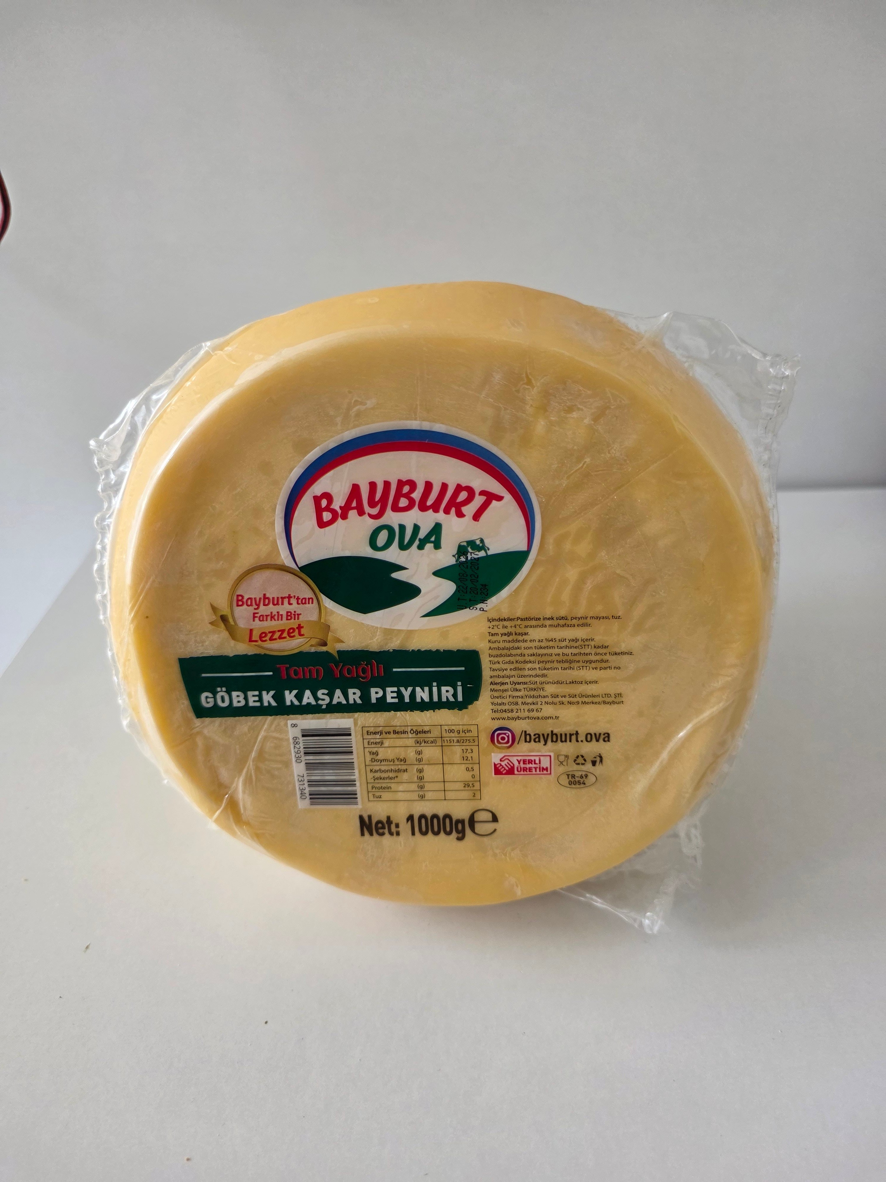 Göbek Kaşar Peyniri 1000g