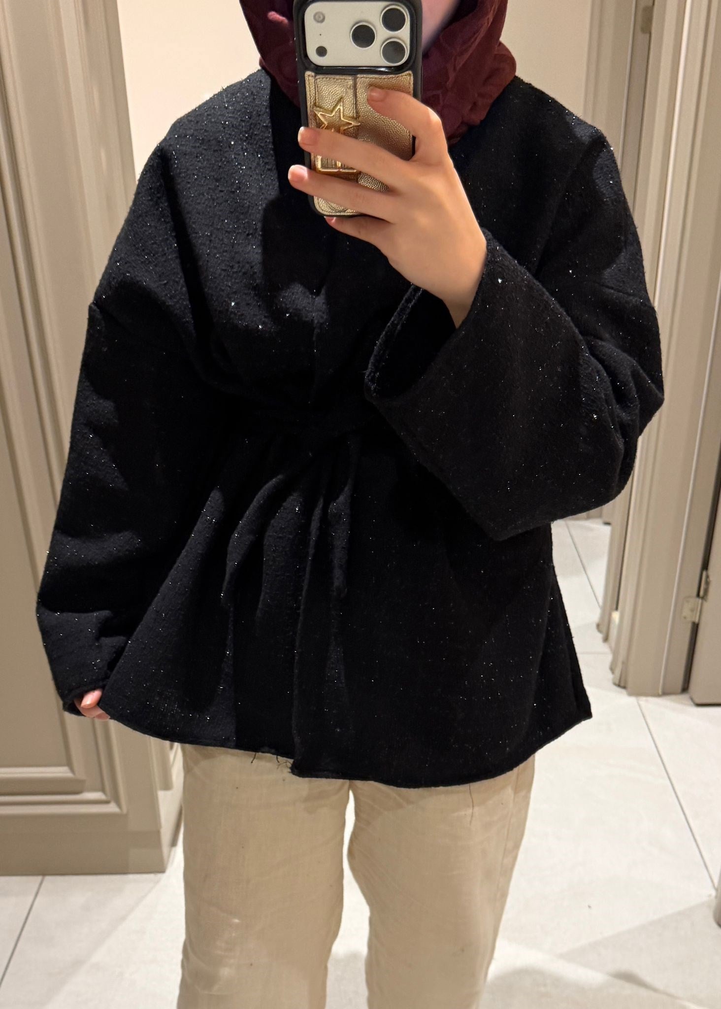 Chanel Tüvit Ceket Siyah