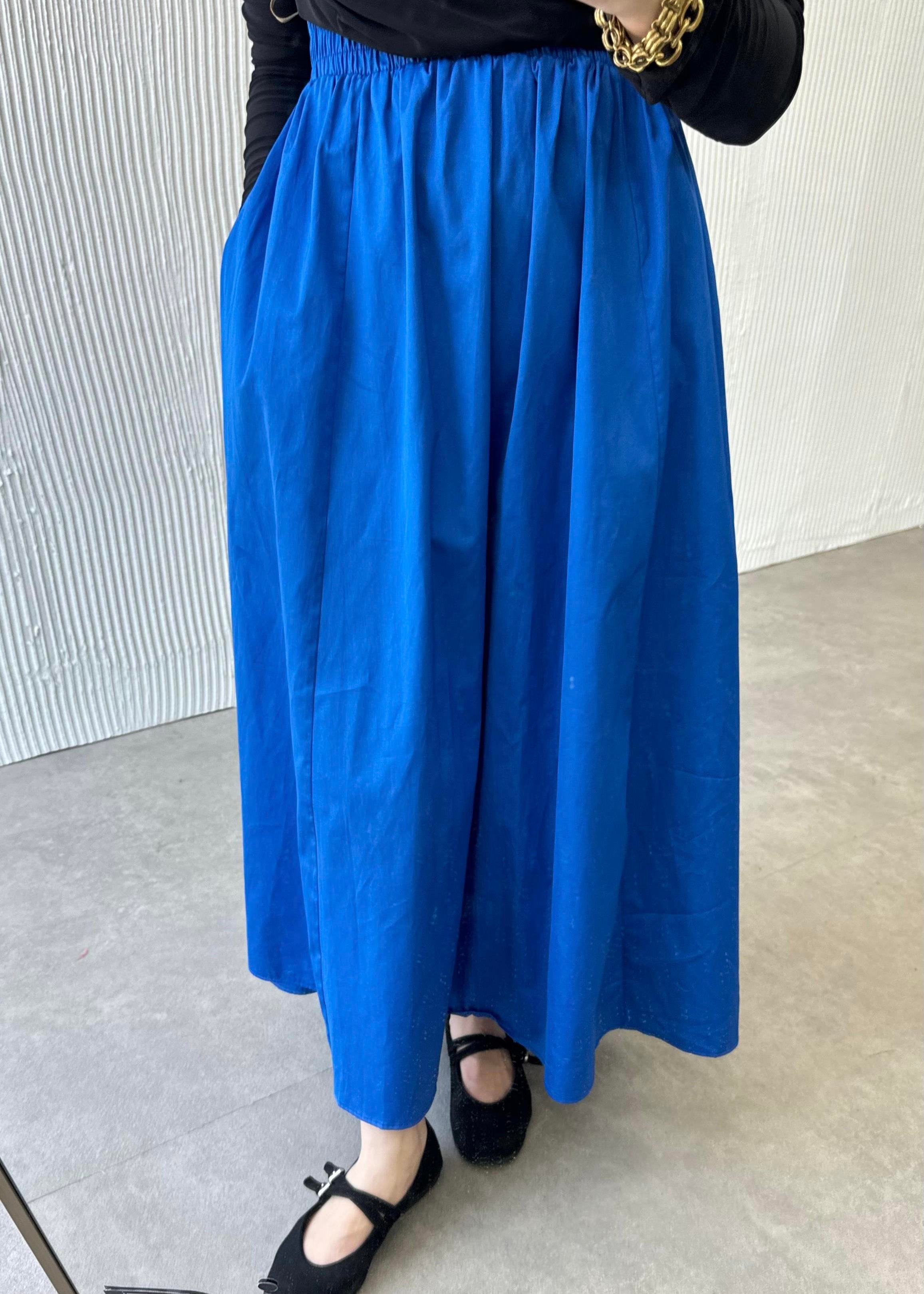Poplin Kloş Etek 