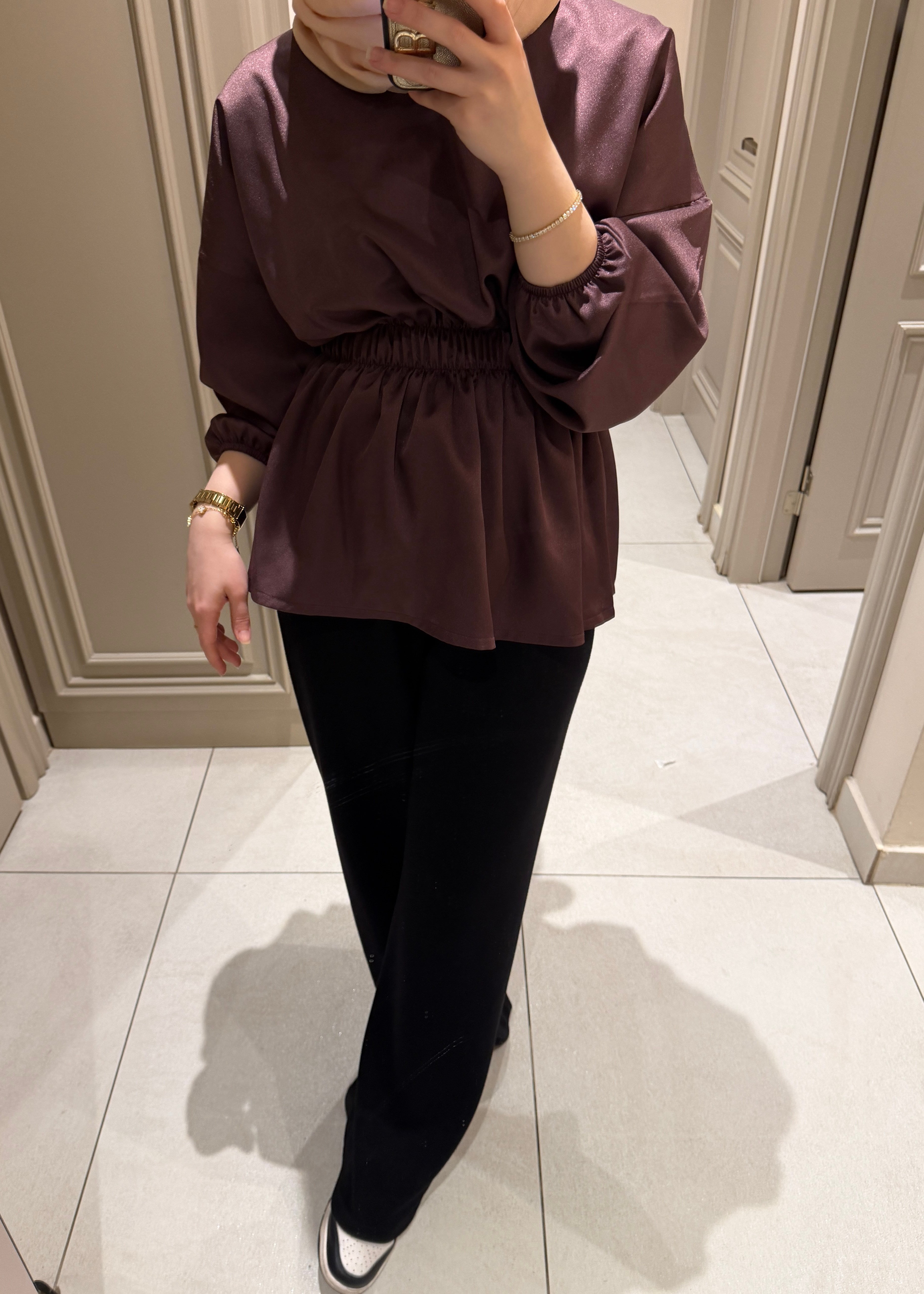 Premium Bluz Mürdüm