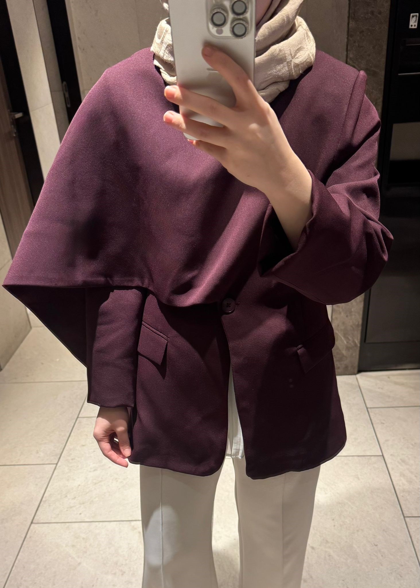 Tasarım Blazer Ceket Bordo