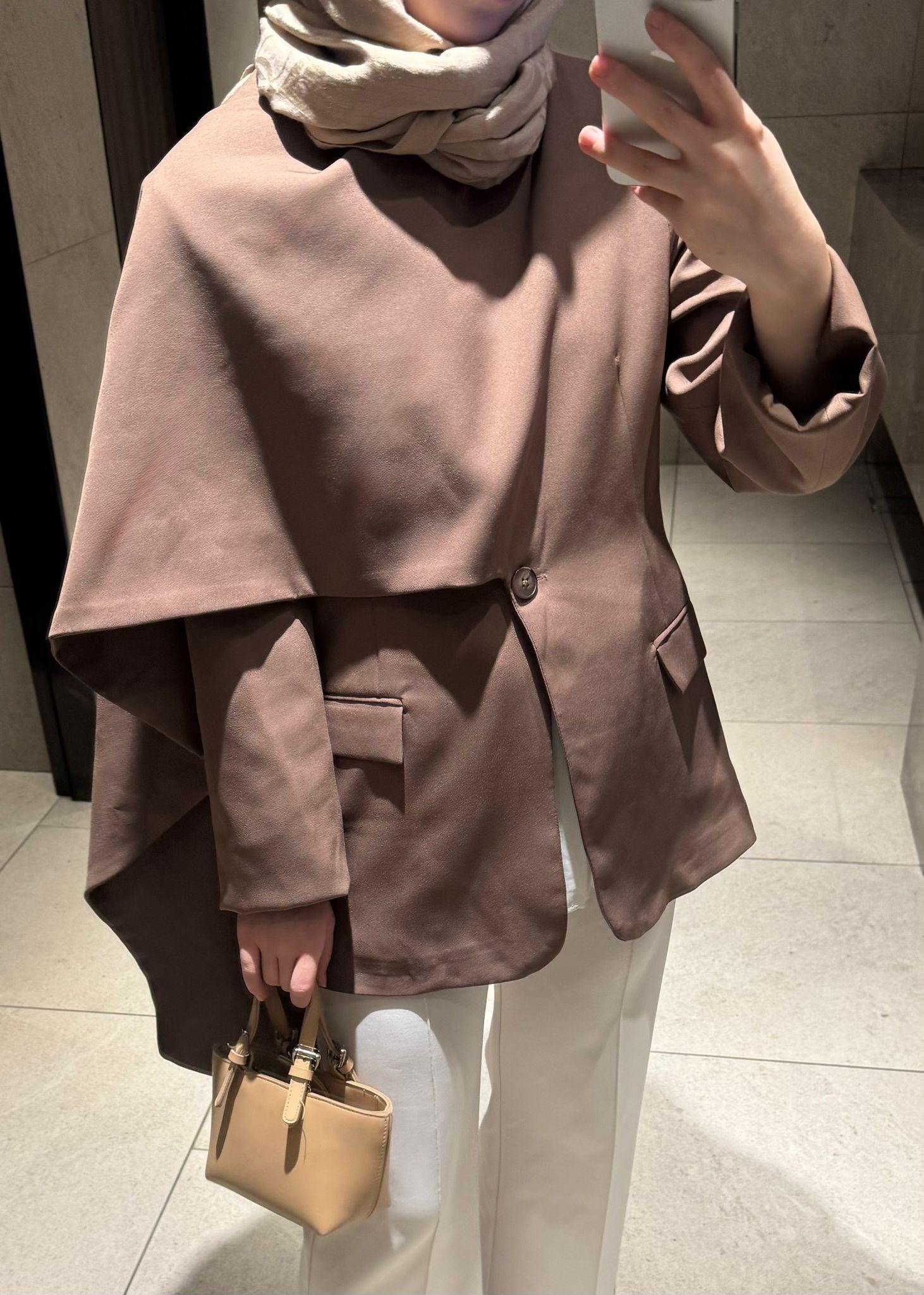 Tasarım Blazer Ceket Kahve