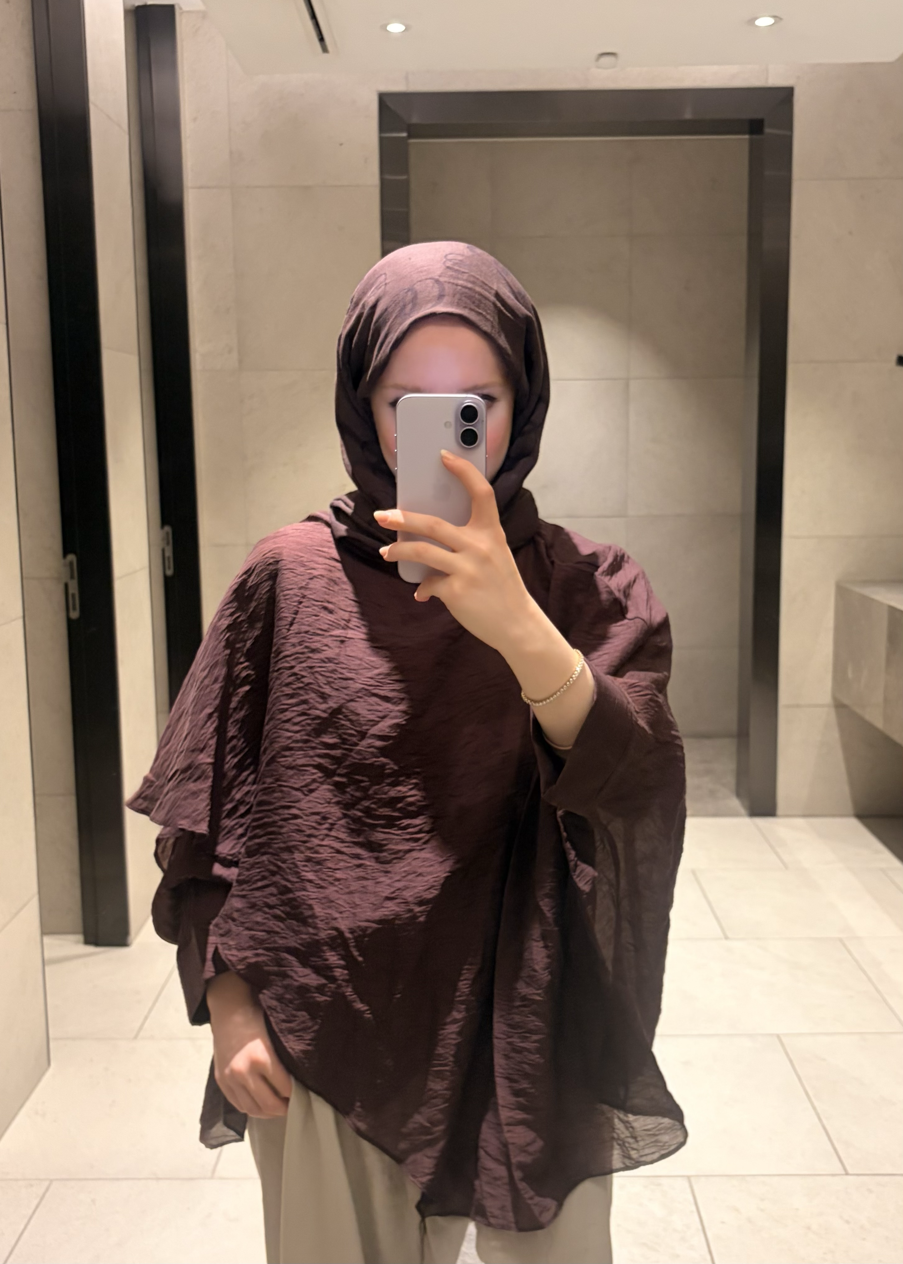 Tül Bluz Bordo