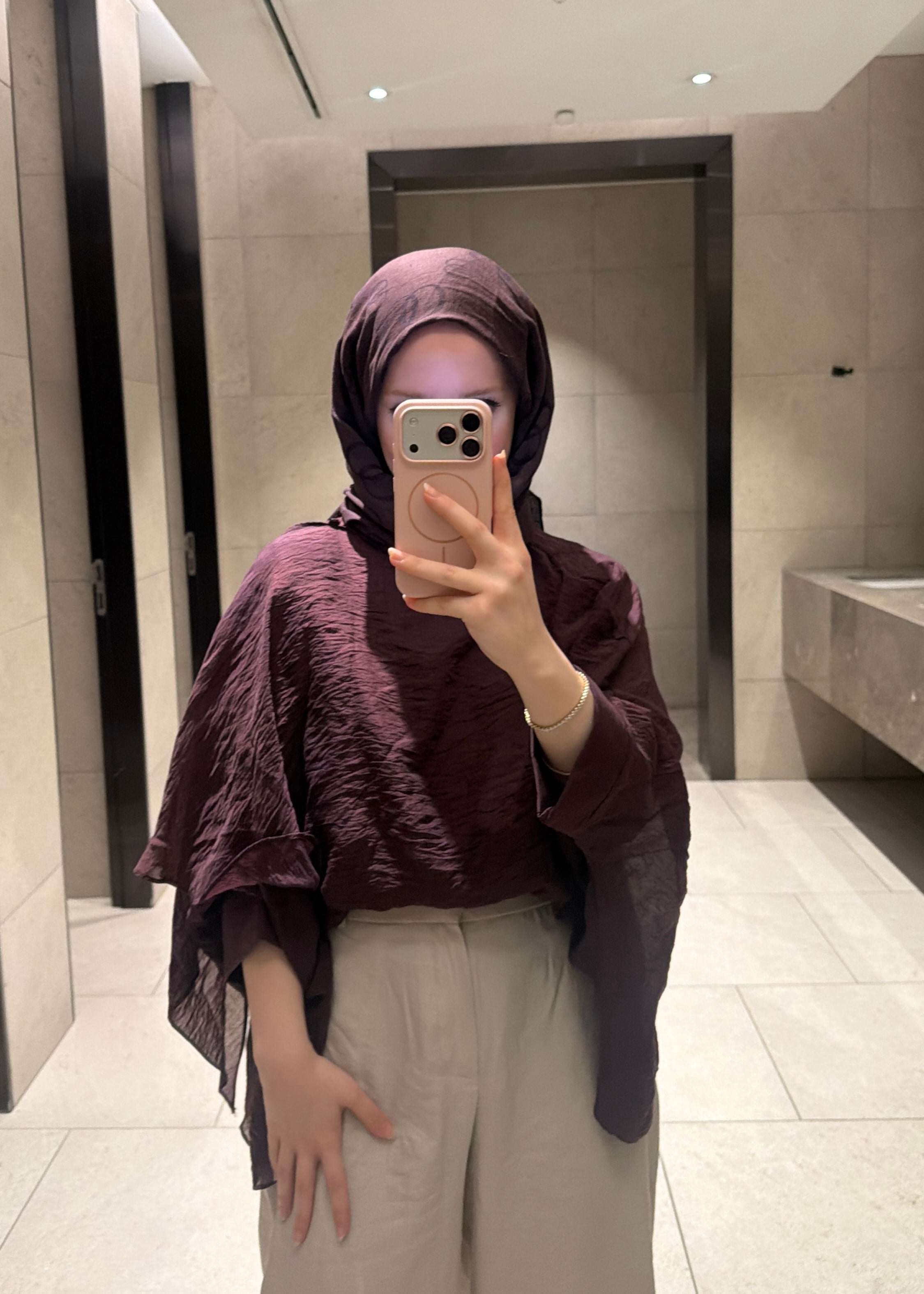 Tül Bluz Bordo