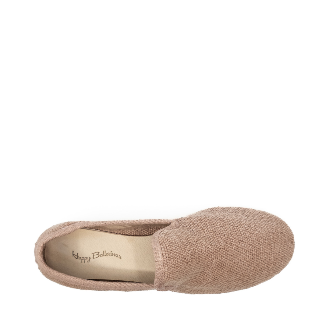 Barbara - Gul Kurusu Koton Kumaş Barefoot Loafer