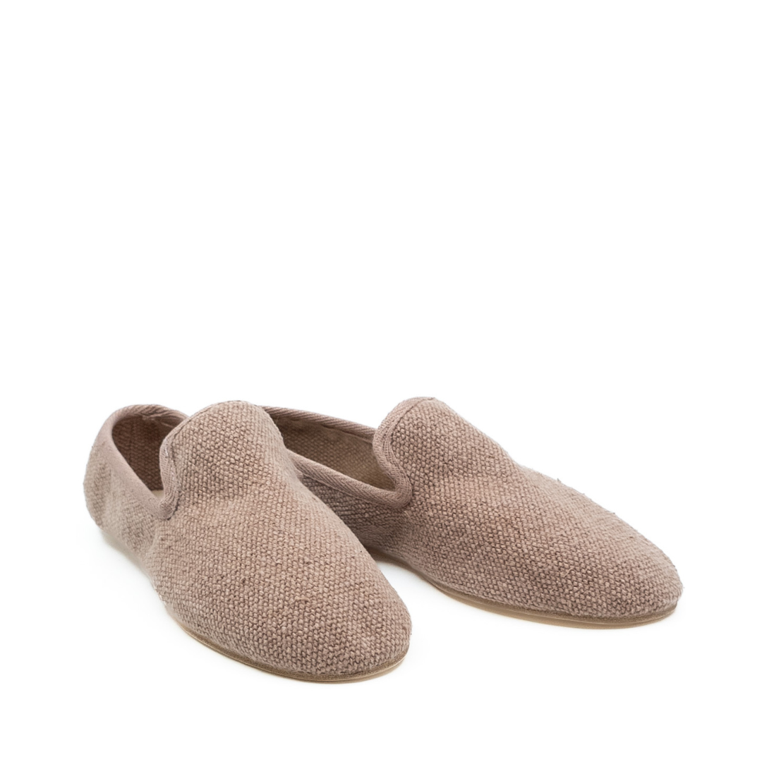 Barbara - Gul Kurusu Koton Kumaş Barefoot Loafer