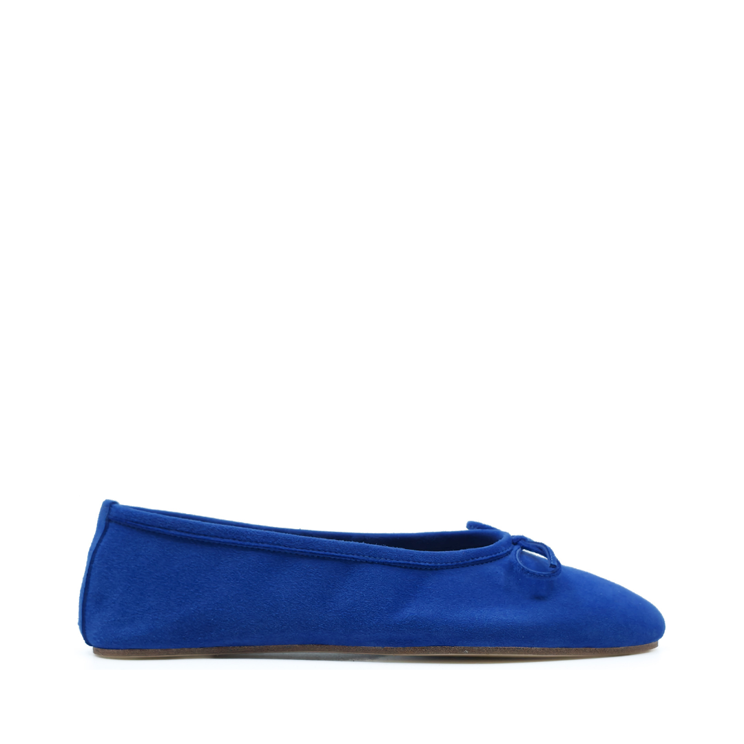 Francesca - Mavi Süet Barefoot Babet