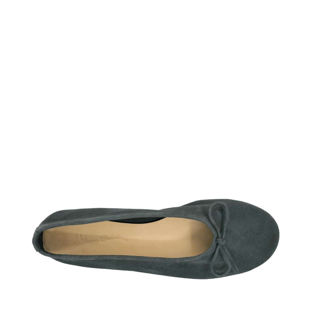 Francesca - Yeşil Süet Barefoot Babet