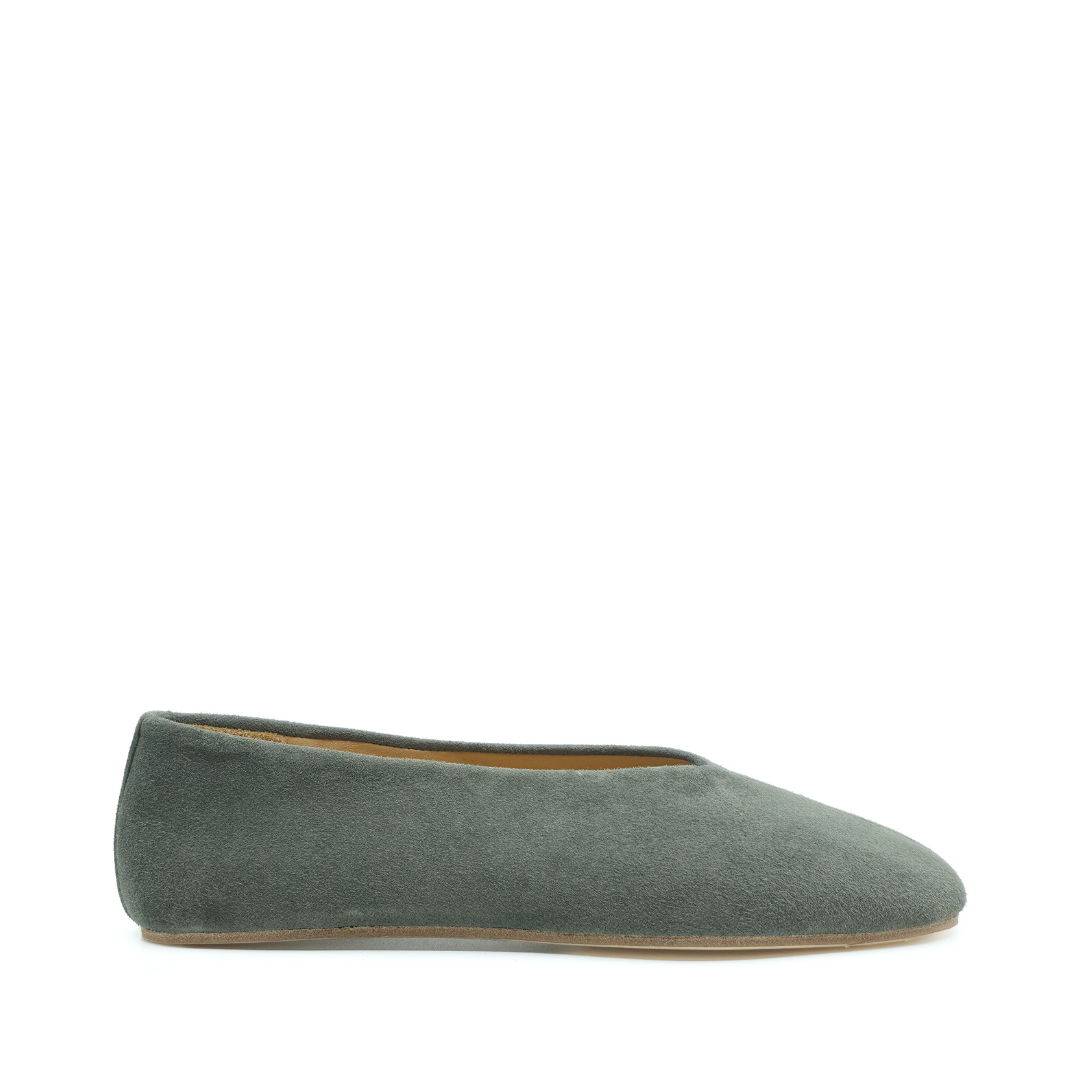 Ginevra - Yeşil Süet Barefoot Babet