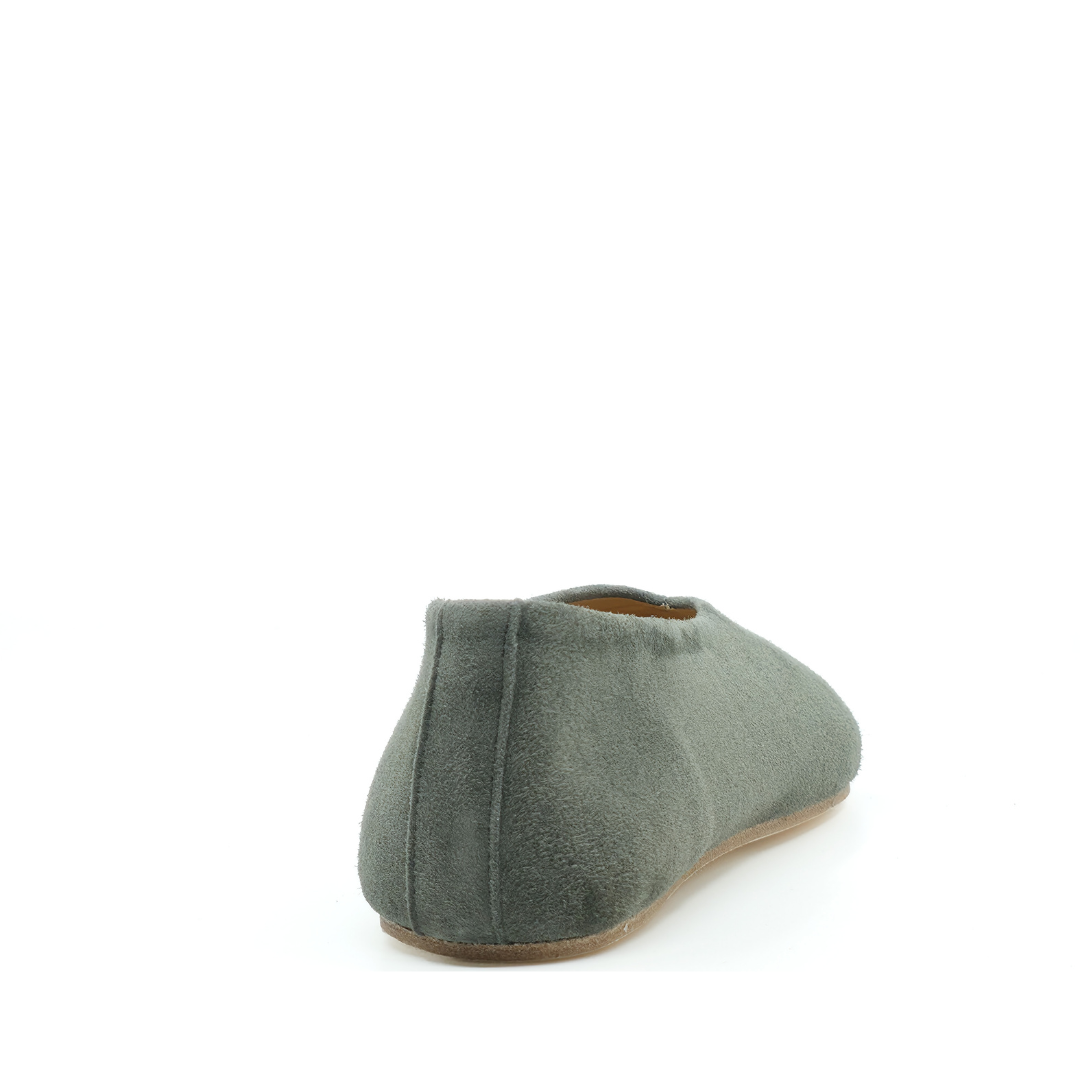 Ginevra - Yeşil Süet Barefoot Babet