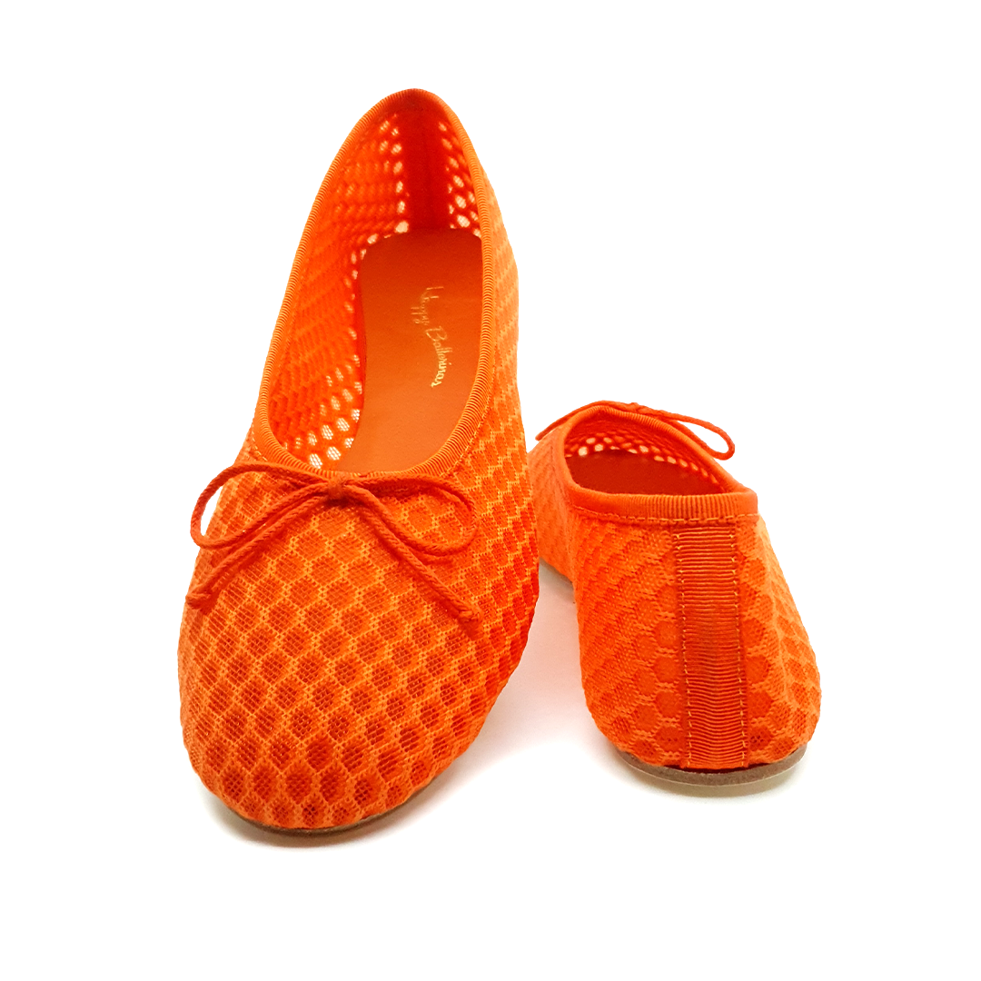 Turuncu File Barefoot Babet Ayakkabı