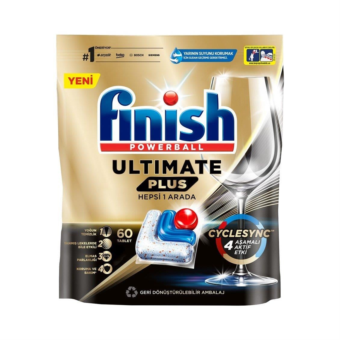 FINISH CALGONIT TABLET 60LI ULTIMATE PLUS