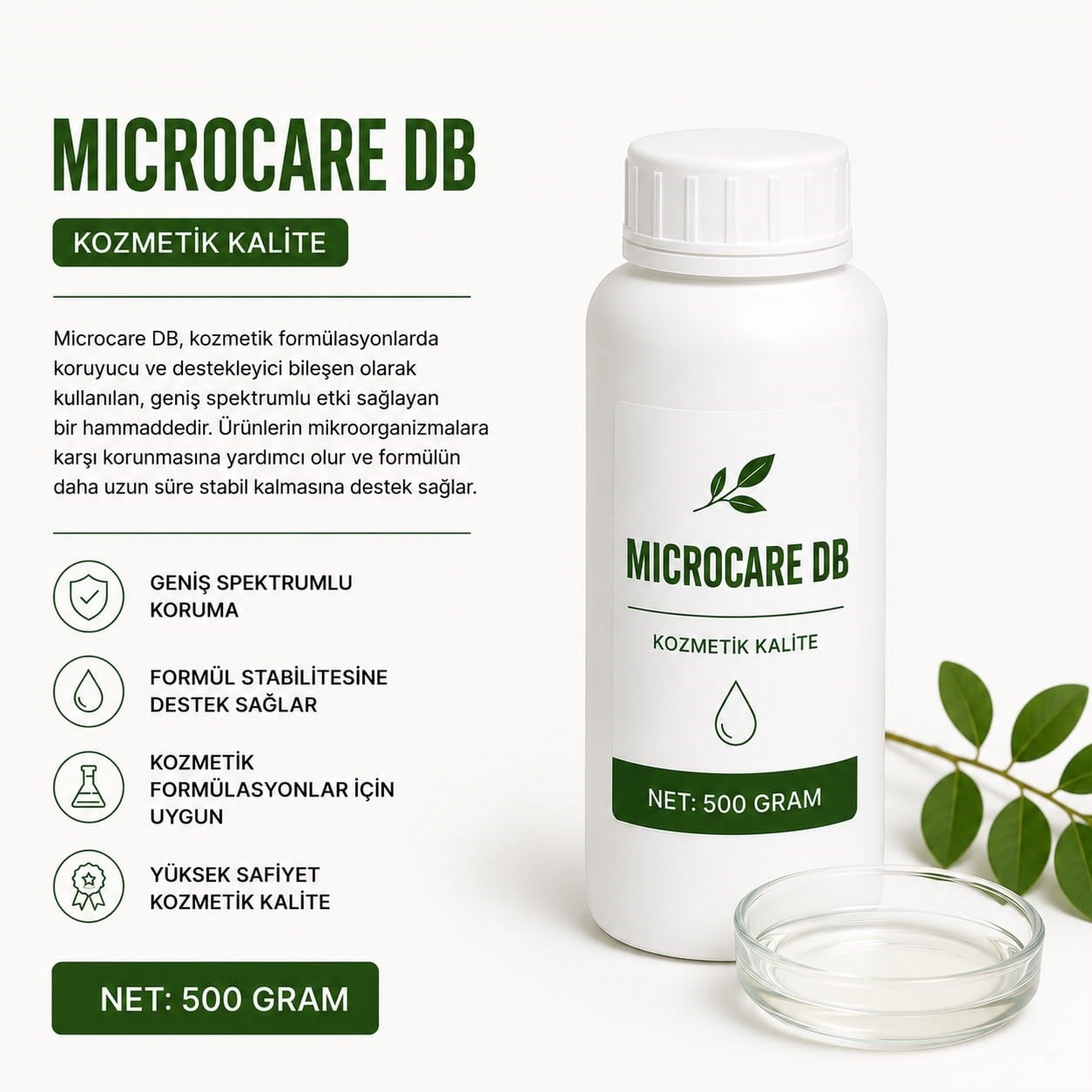 500 GR 1 KG Microcare DBHammaddeMD Beauty
