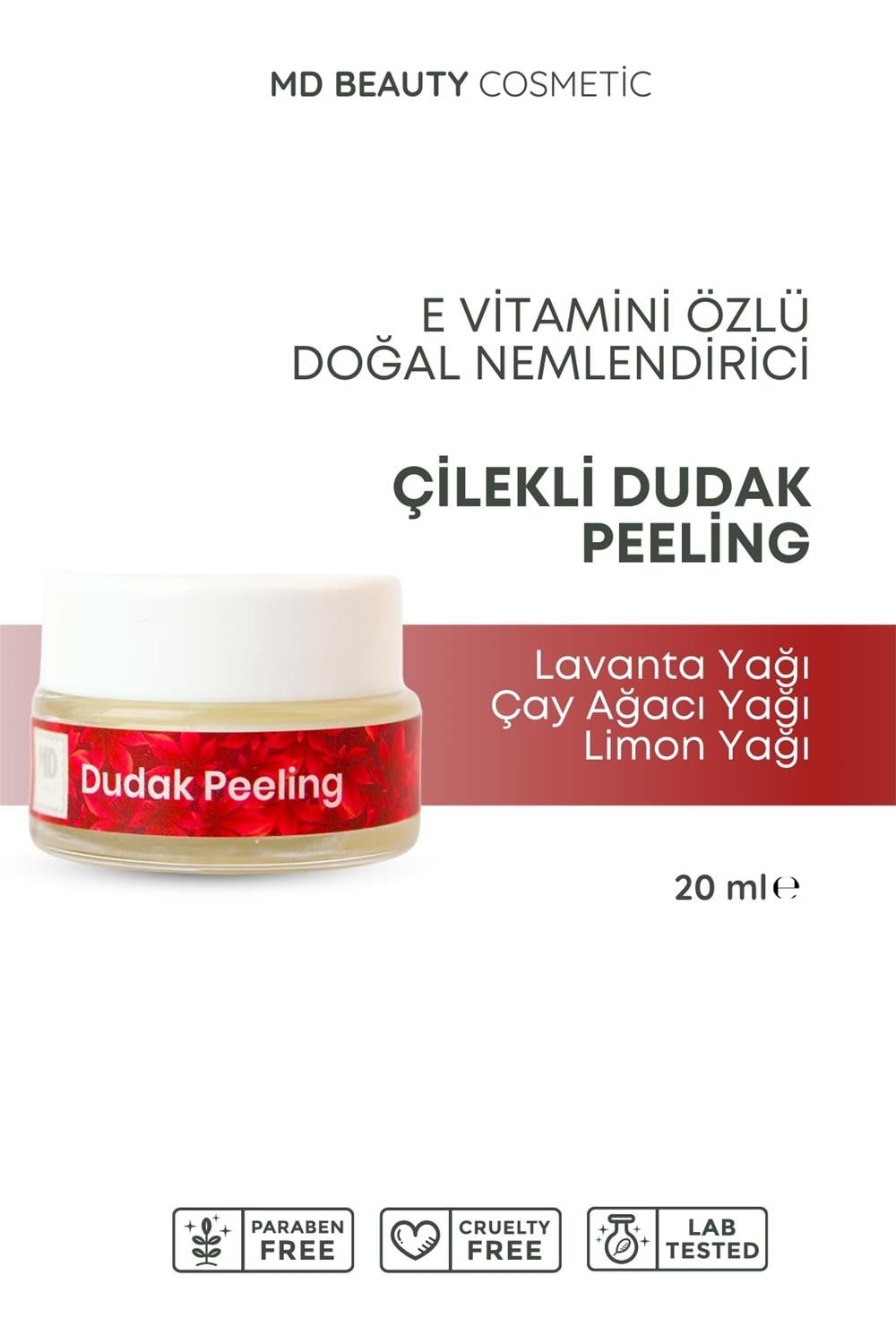 MD Çilekli Dudak Peeling