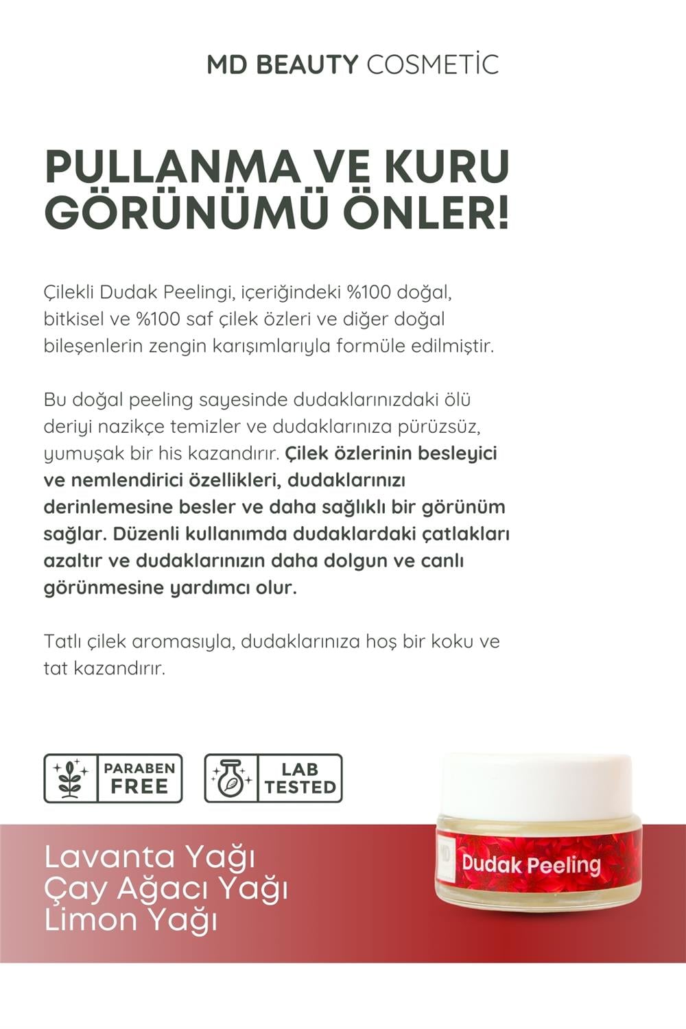 MD Çilekli Dudak Peeling
