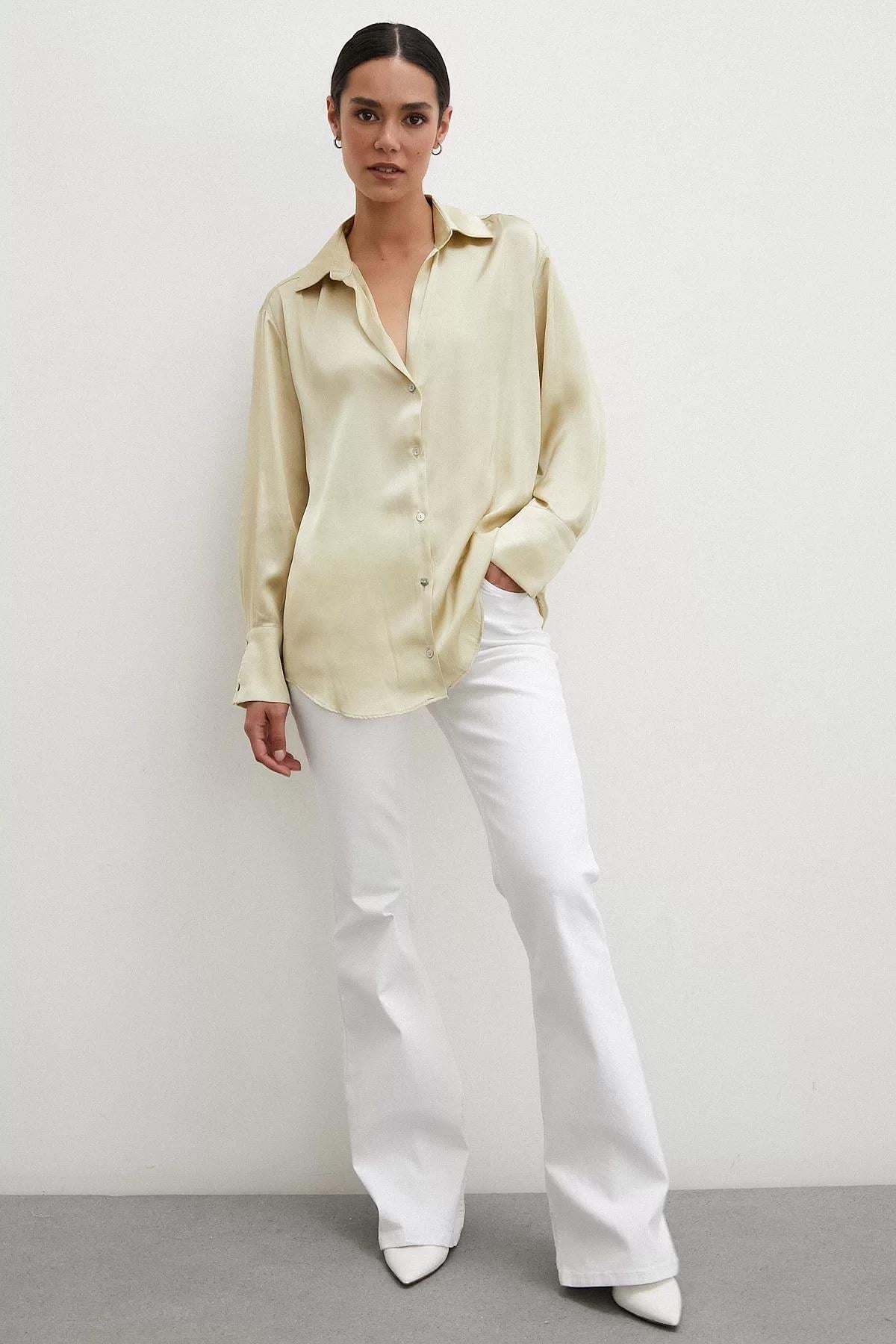 Basic Saten Gömlek