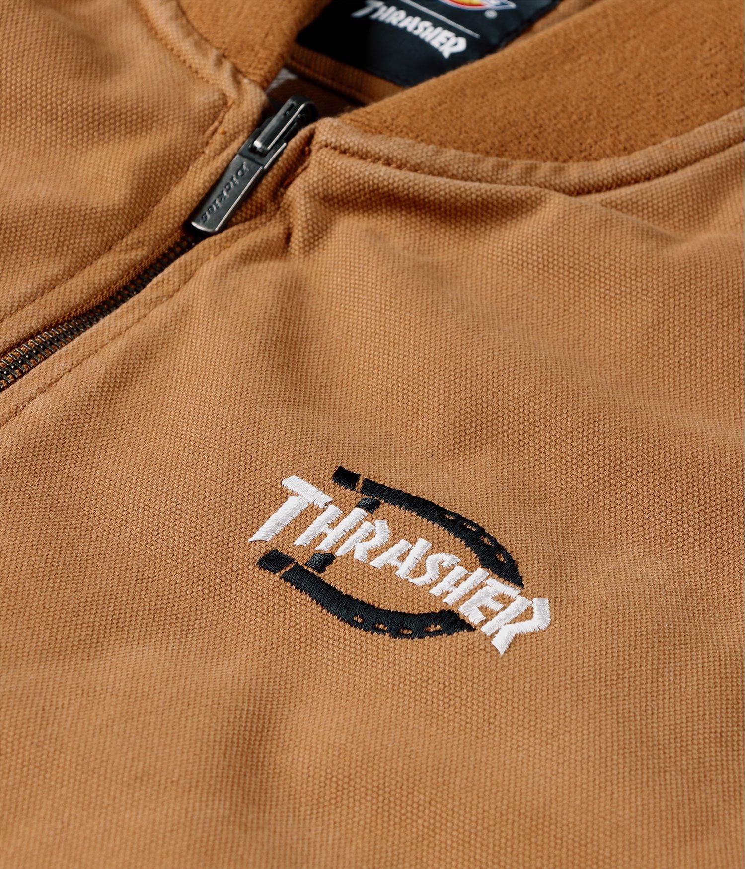 DICKIES X THRASHER LOGO VEST (BROWN DUCK)