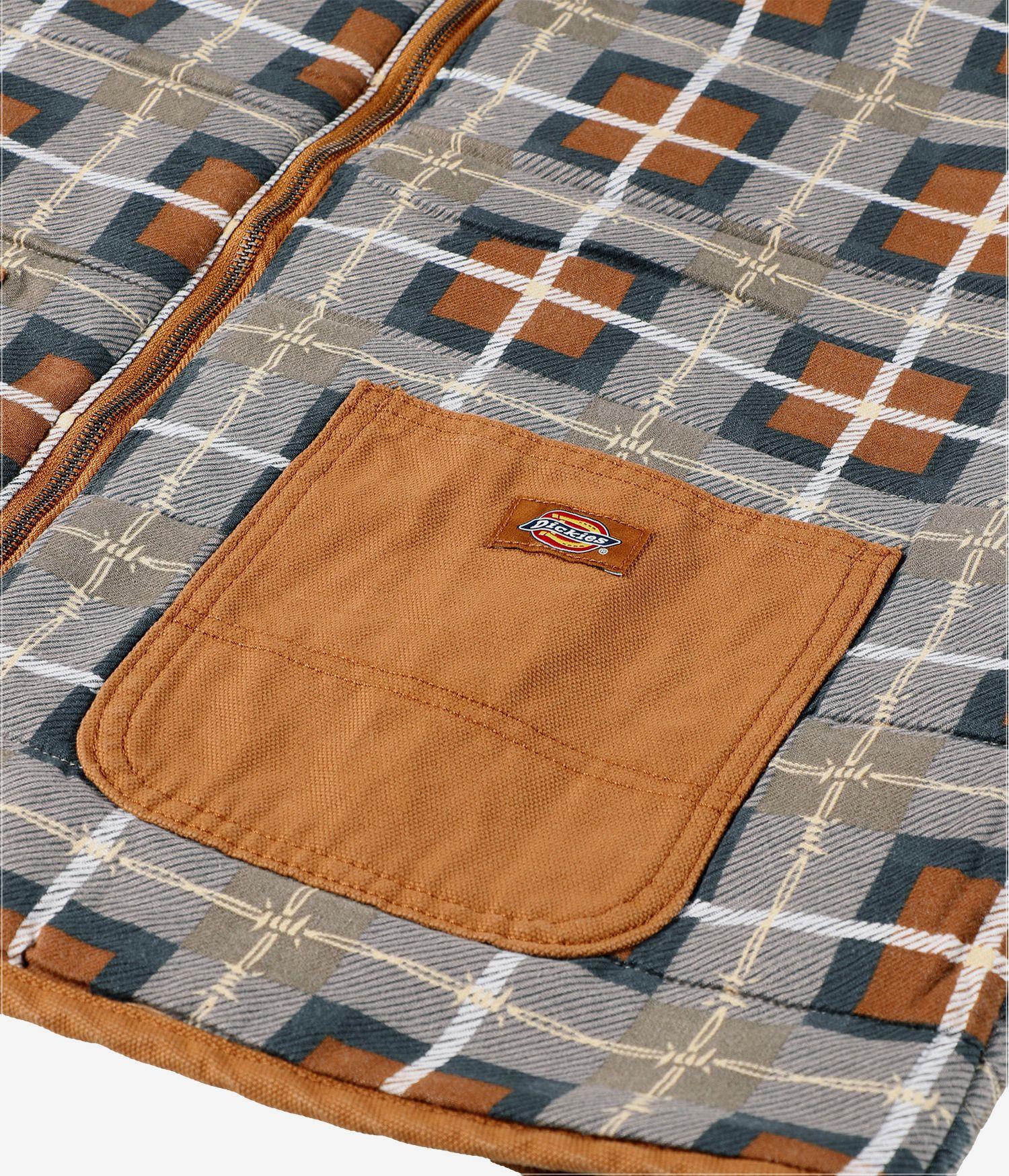 DICKIES X THRASHER LOGO VEST (BROWN DUCK)