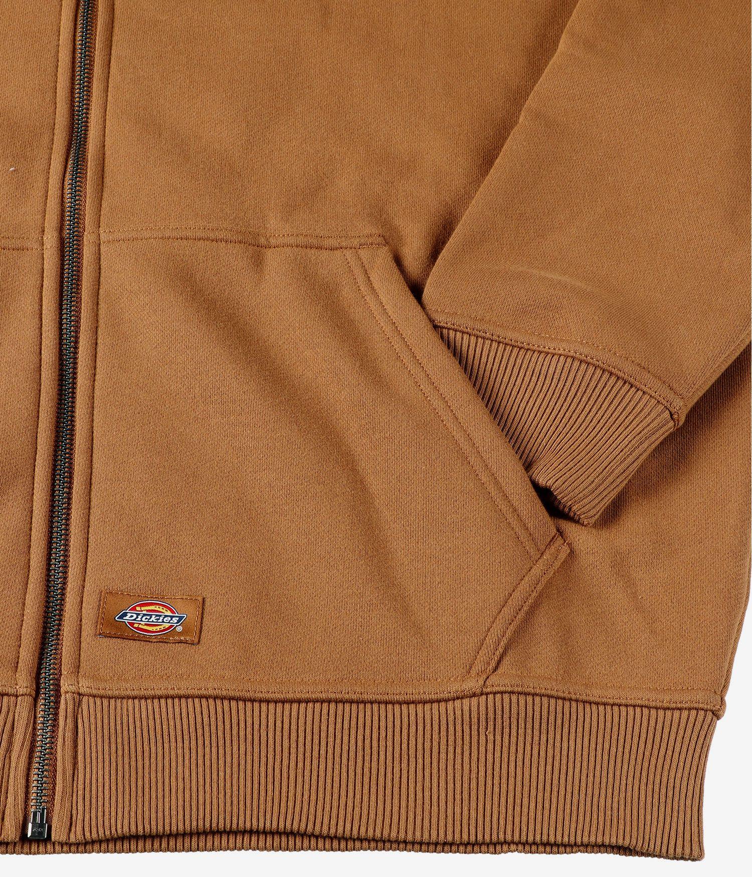 DICKIES X THRASHER THROUGH ZIP-SWEATSHIRT AVEC SWEATSHIRT (BROWN DUCK)