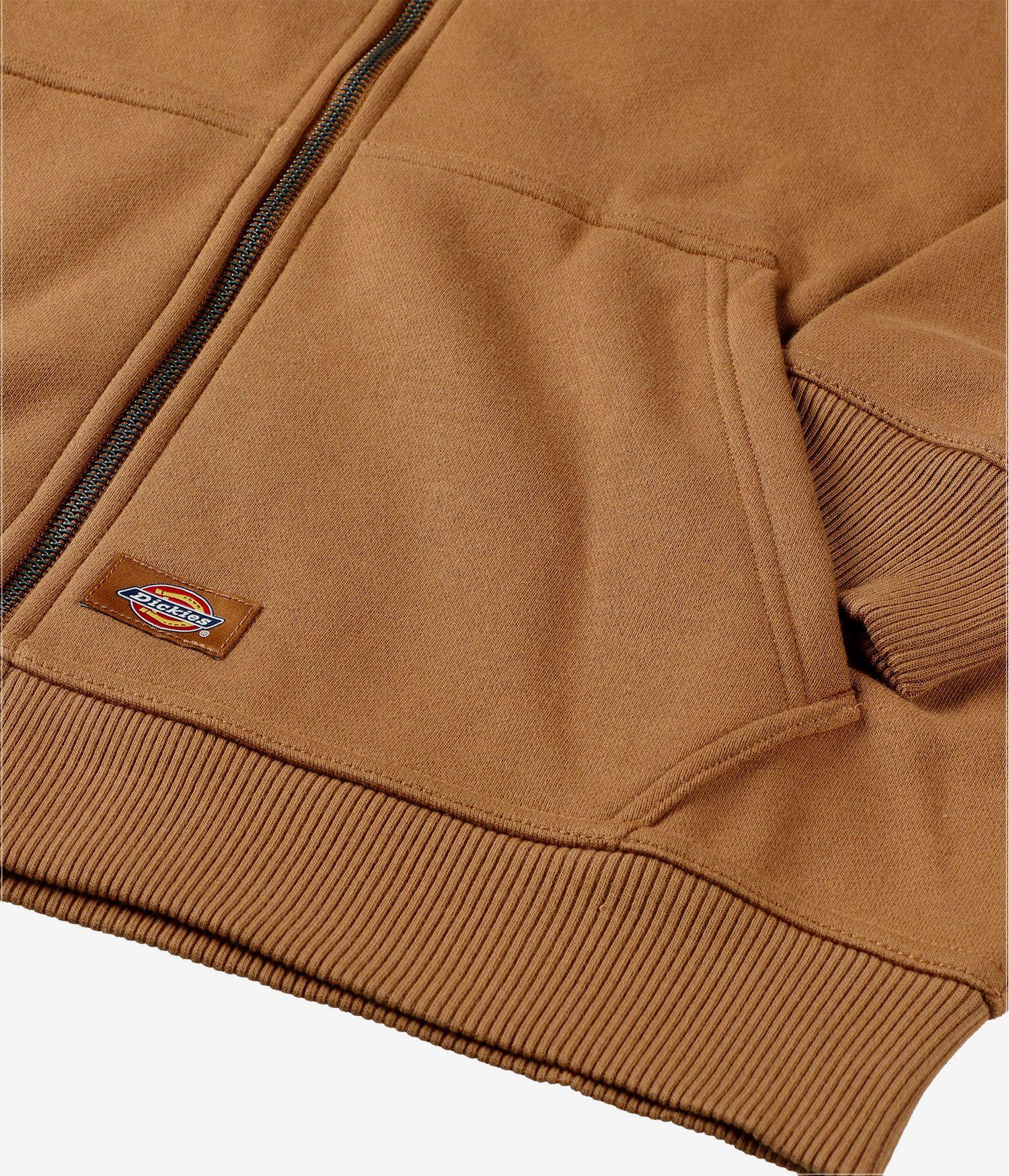 DICKIES X THRASHER THROUGH ZIP-SWEATSHIRT AVEC SWEATSHIRT (BROWN DUCK)