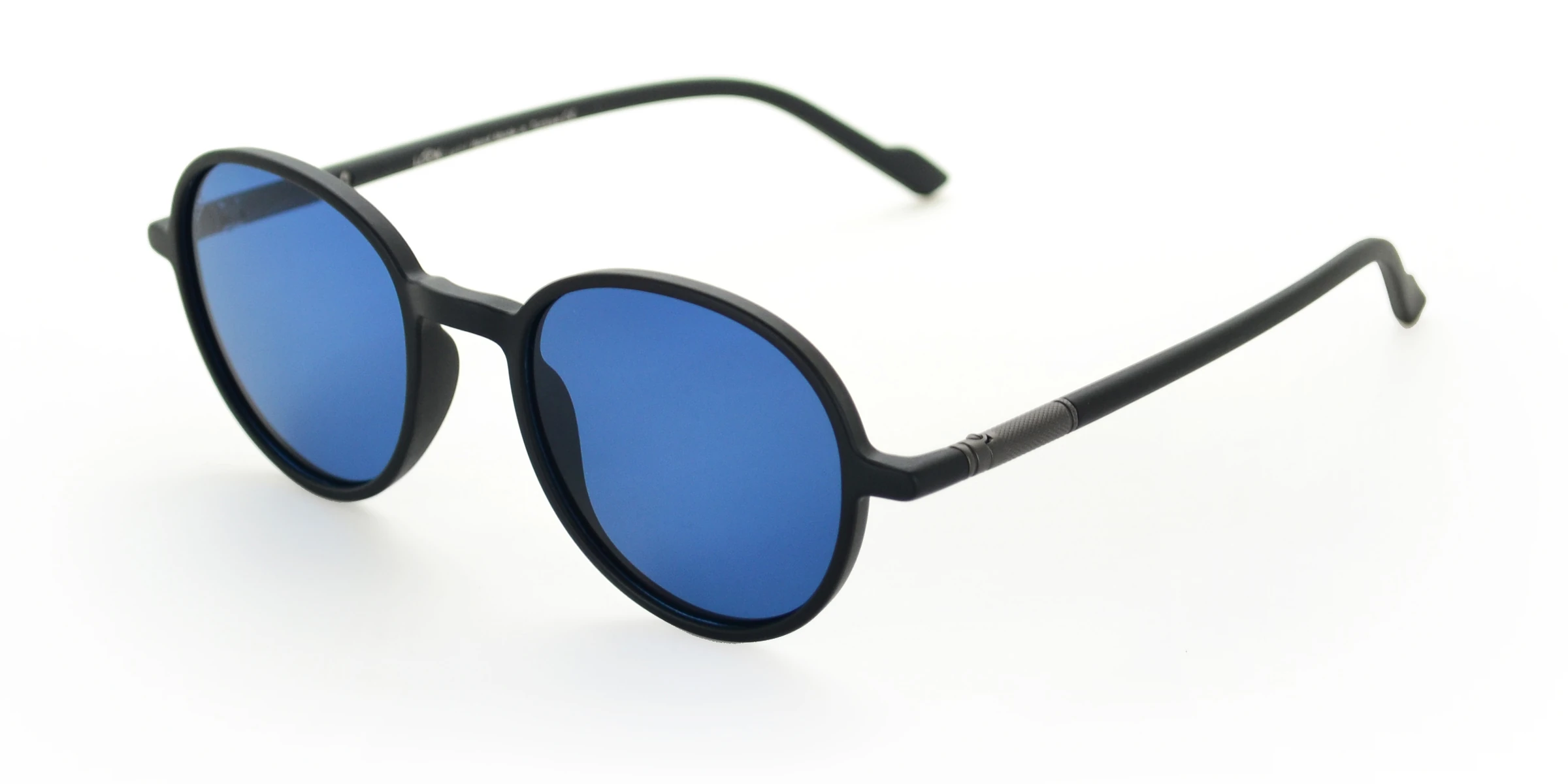 Looklight Runda Matte Black Unisex Güneş Gözlüğü