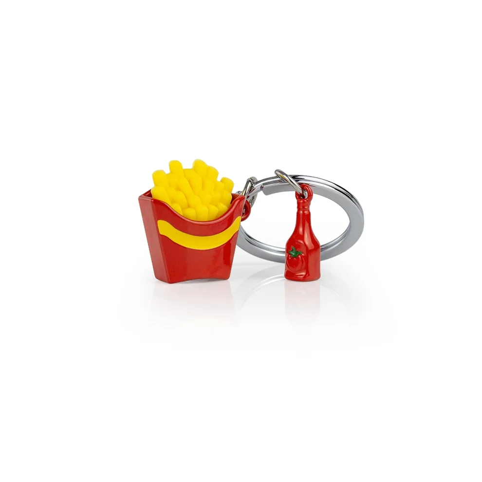 Metalmorphose French Fries And Ketchup Anahtarlık