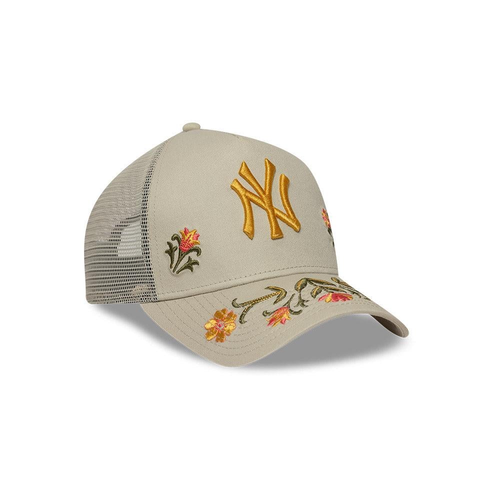 New Era New York Yankees MLB Floral 9FORTY AF Trucker Snapback Şapka