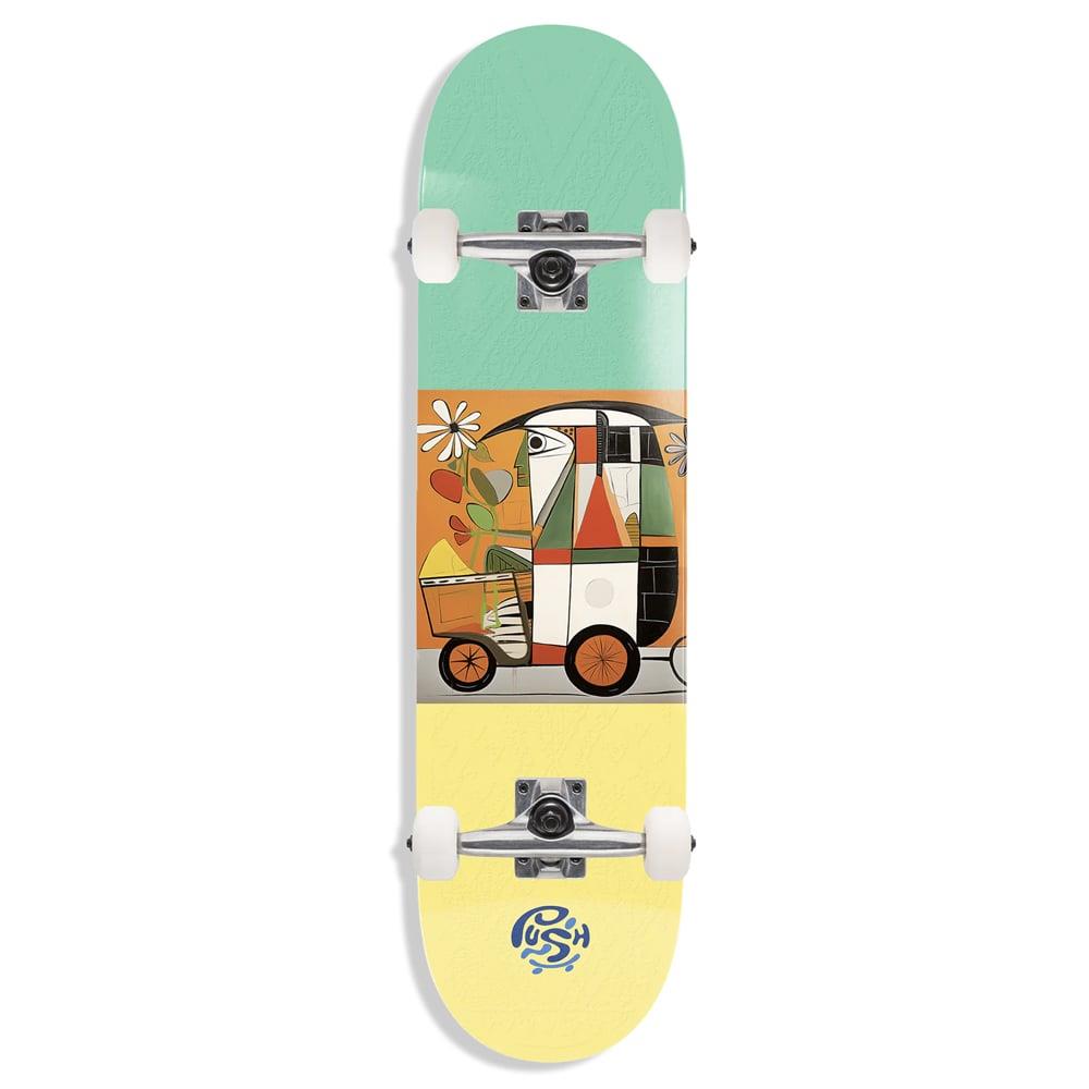 Push 8.25 India MLSL Yellow Skateboard Kaykay