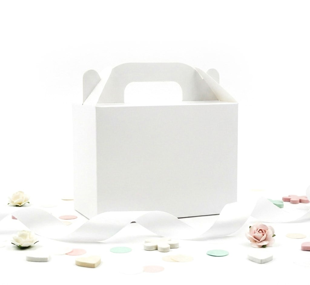 10x14 Beyaz El Geçme Hediye Kutusu (3'lü Set)