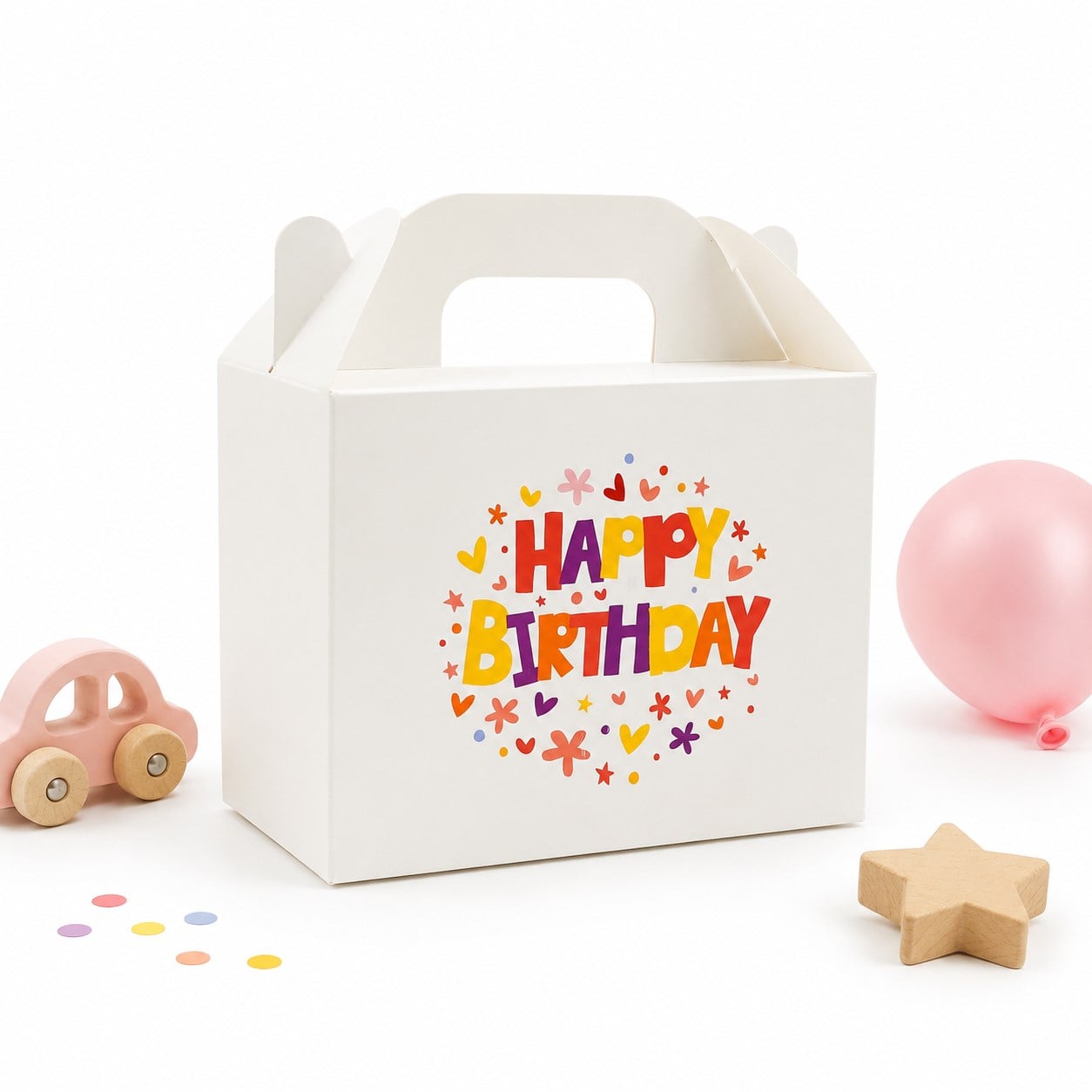 10x14 Doğum Günü Temalı El Geçme Hediye Kutusu M4 (3'lü Set)