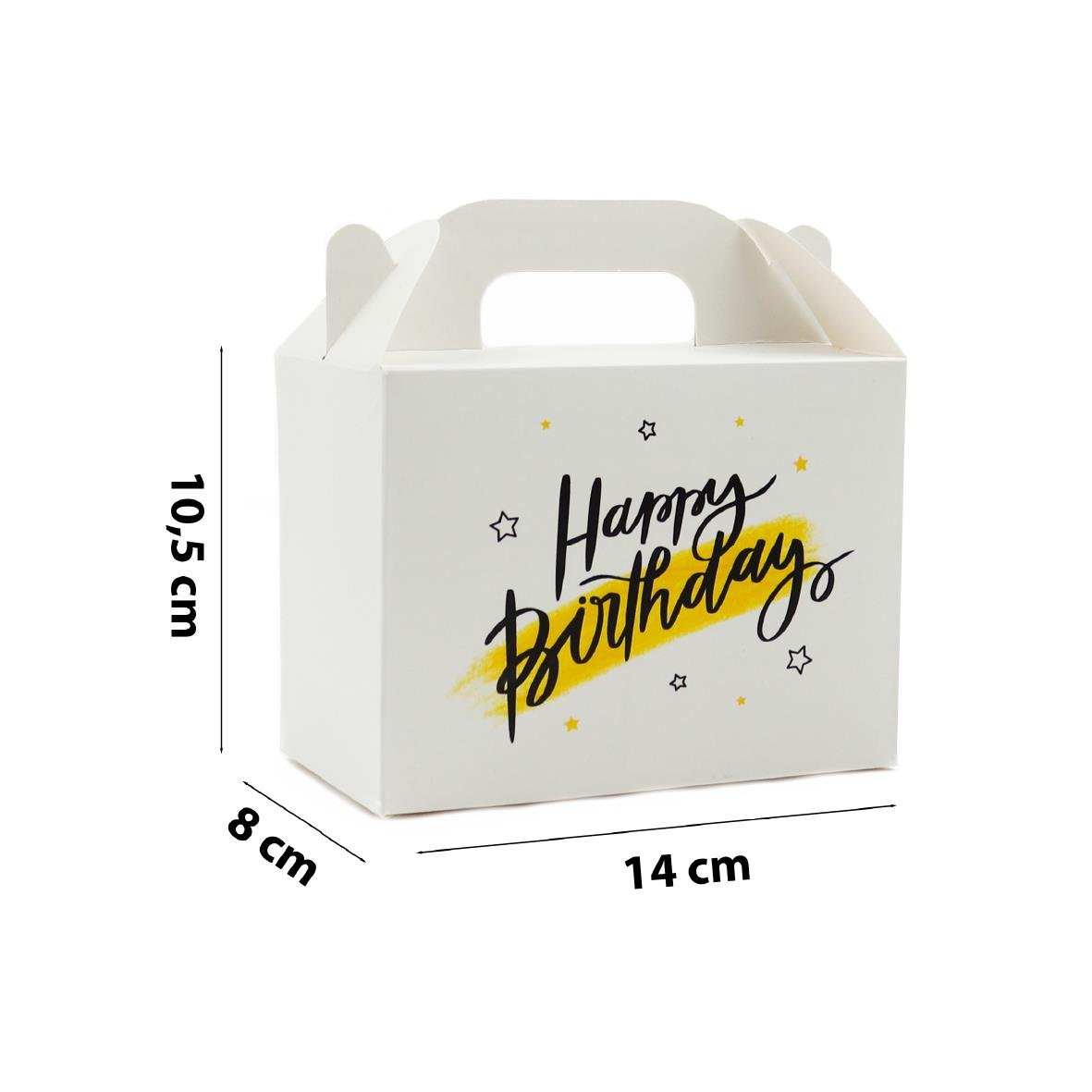 10x14 Doğum Günü Temalı El Geçme Hediye Kutusu M1 (3'lü Set)
