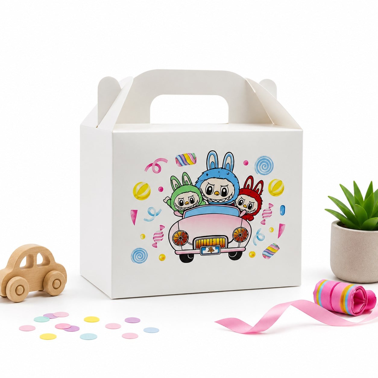 10x14 Labubu Temalı Hediye Kutusu (3'lü Set)