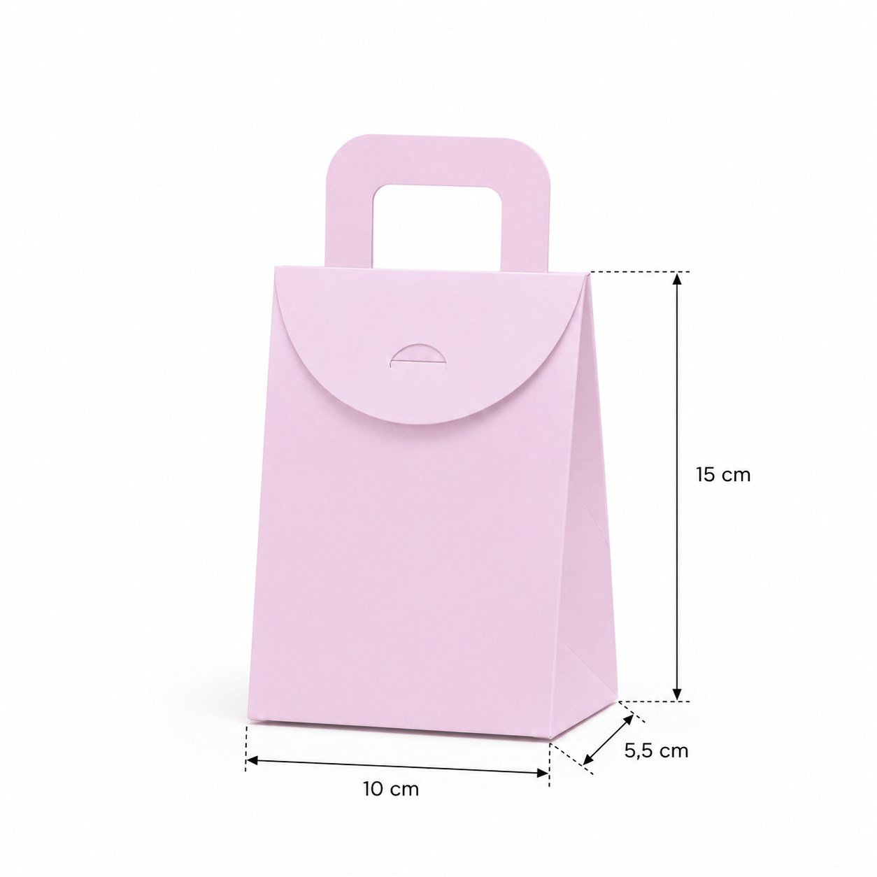 10x15 Karışık Renk Çanta Model Hediyelik Kutu - 15'li Paket Lila-Somon-Pembe