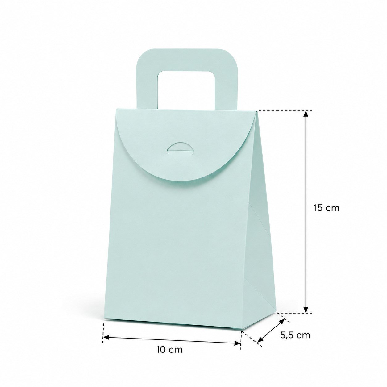 10x15 Mavi Renk Çanta Model Hediyelik Kutu - 20'li Paket