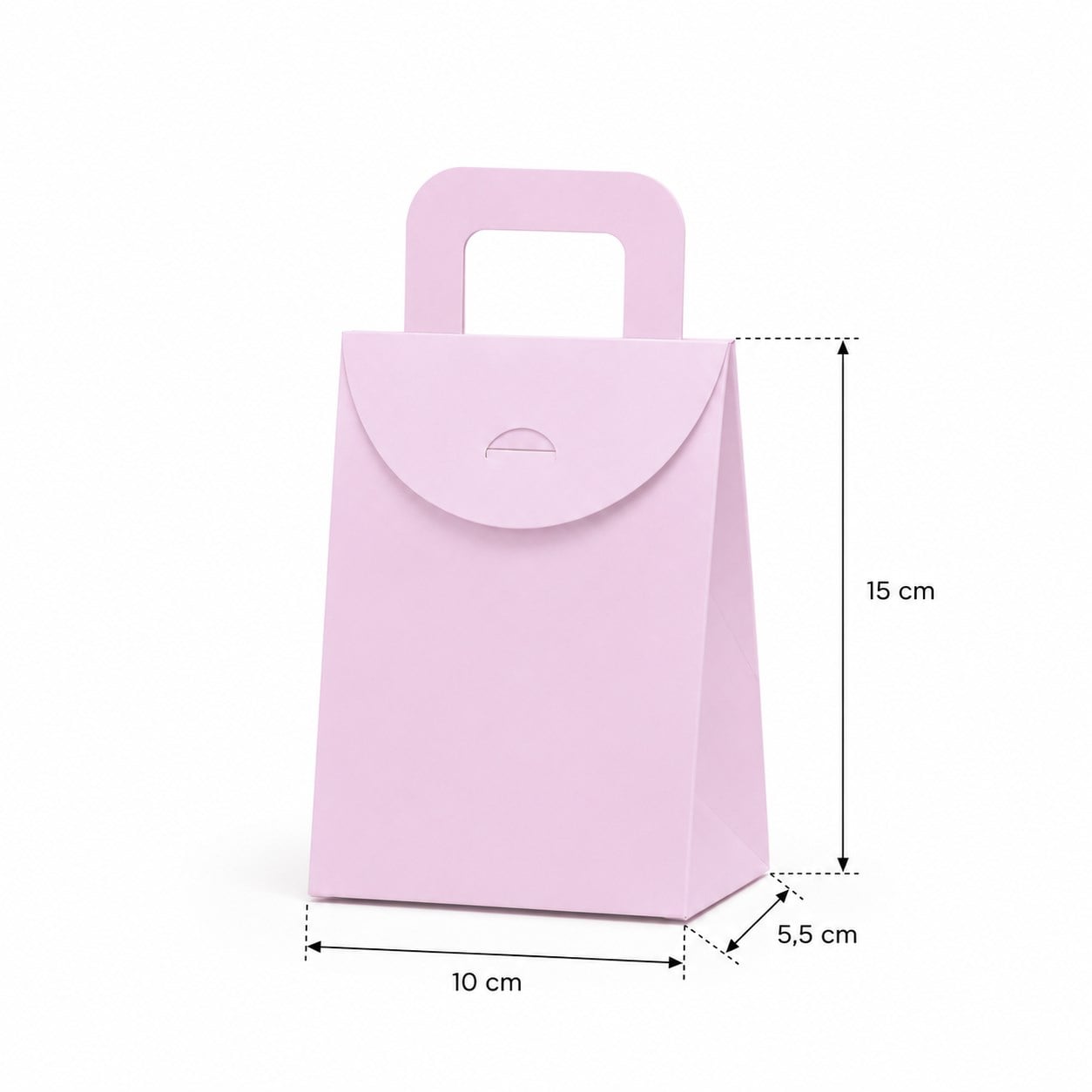 10x15 Pembe Renk Çanta Model Hediyelik Kutu - 20'li Paket