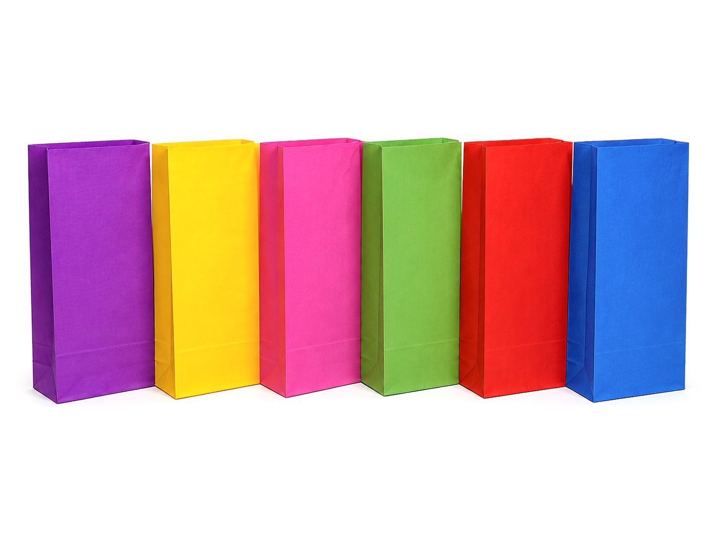 15x29 Karışık Renk Hediyelik Kese Kağıdı - 12'li Paket
