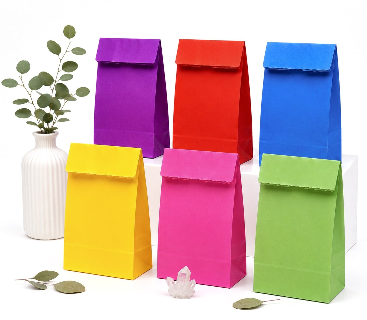 15x29 Karışık Renk Hediyelik Kese Kağıdı - 12'li Paket