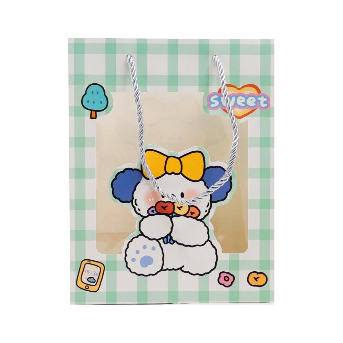 18x23 Sevimli Figürlü Asetatlı Hediye Çantası - M4