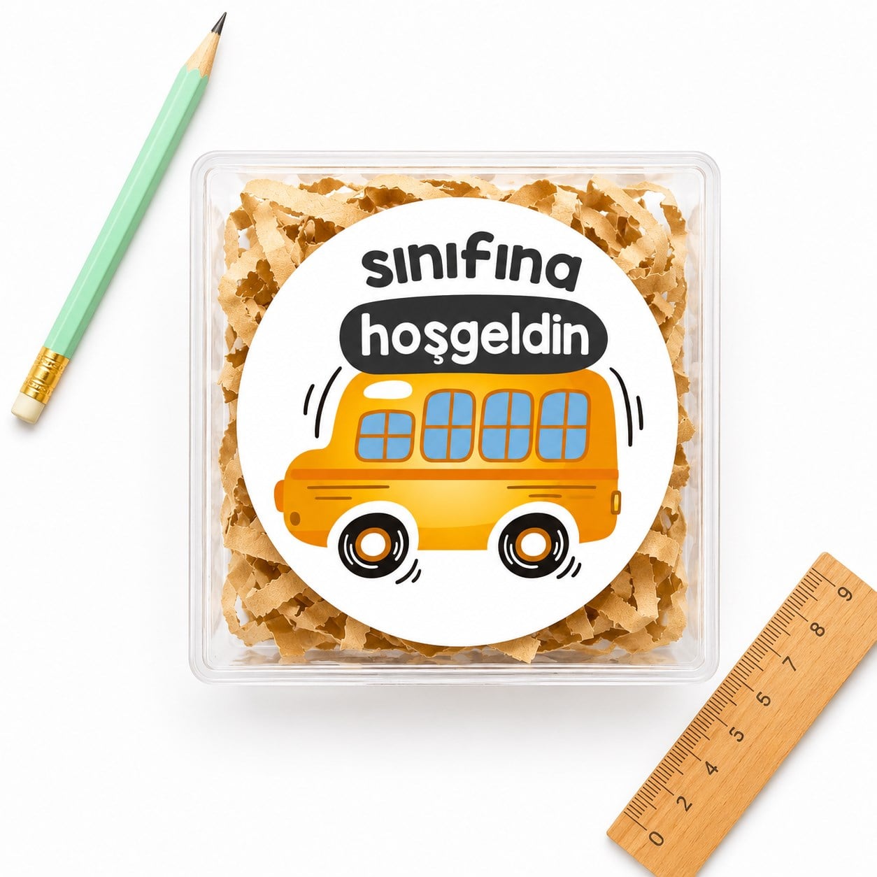 4 CM Sınıfına Hoşgeldin Baskılı Etiket Model-4 (24 Adet)