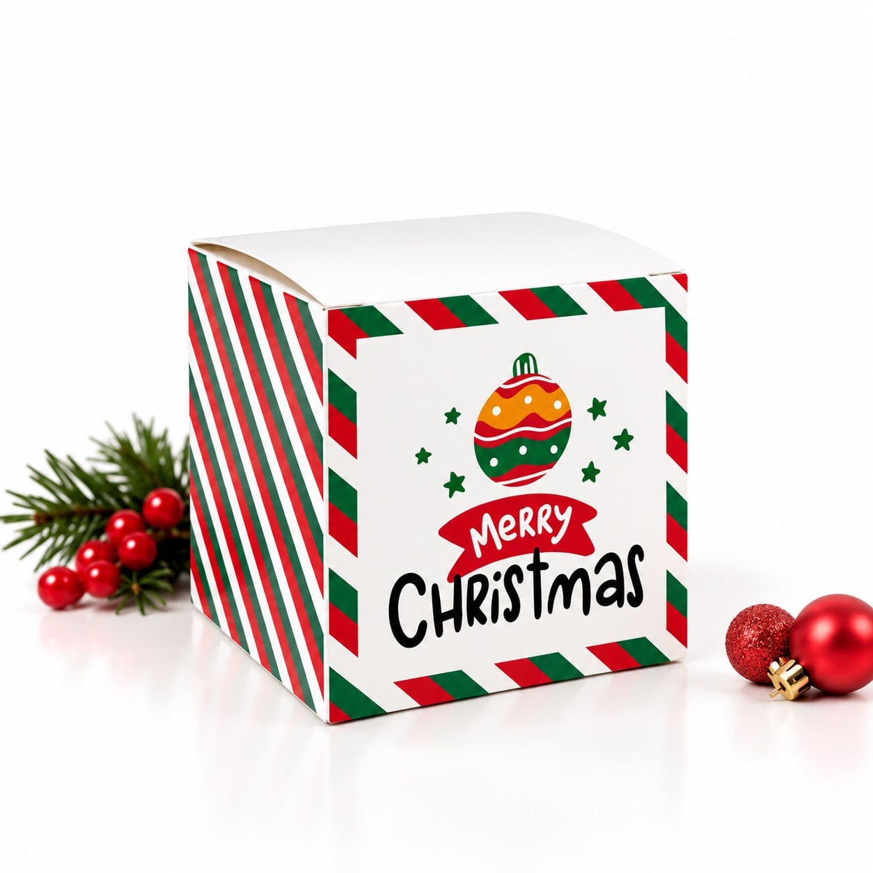 Advent Calendar Yılbaşı Takvimi DIY 25 Adet Boş Hediye Kutusu 7x7x7 cm Beyaz