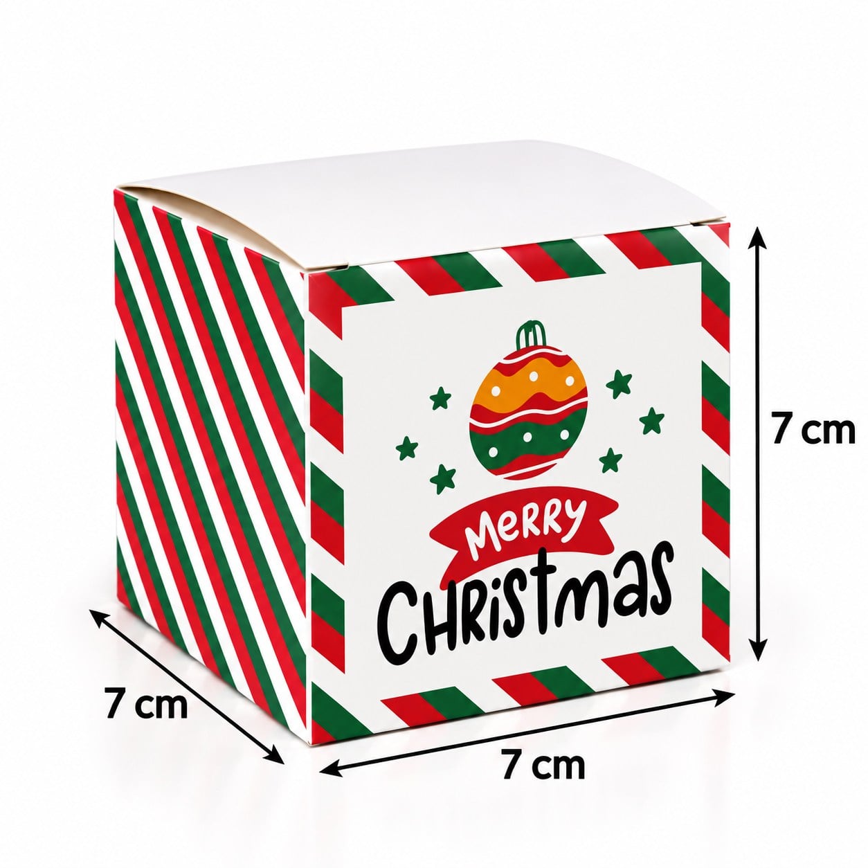 Advent Calendar Yılbaşı Takvimi DIY 25 Adet Boş Hediye Kutusu 7x7x7 cm Beyaz