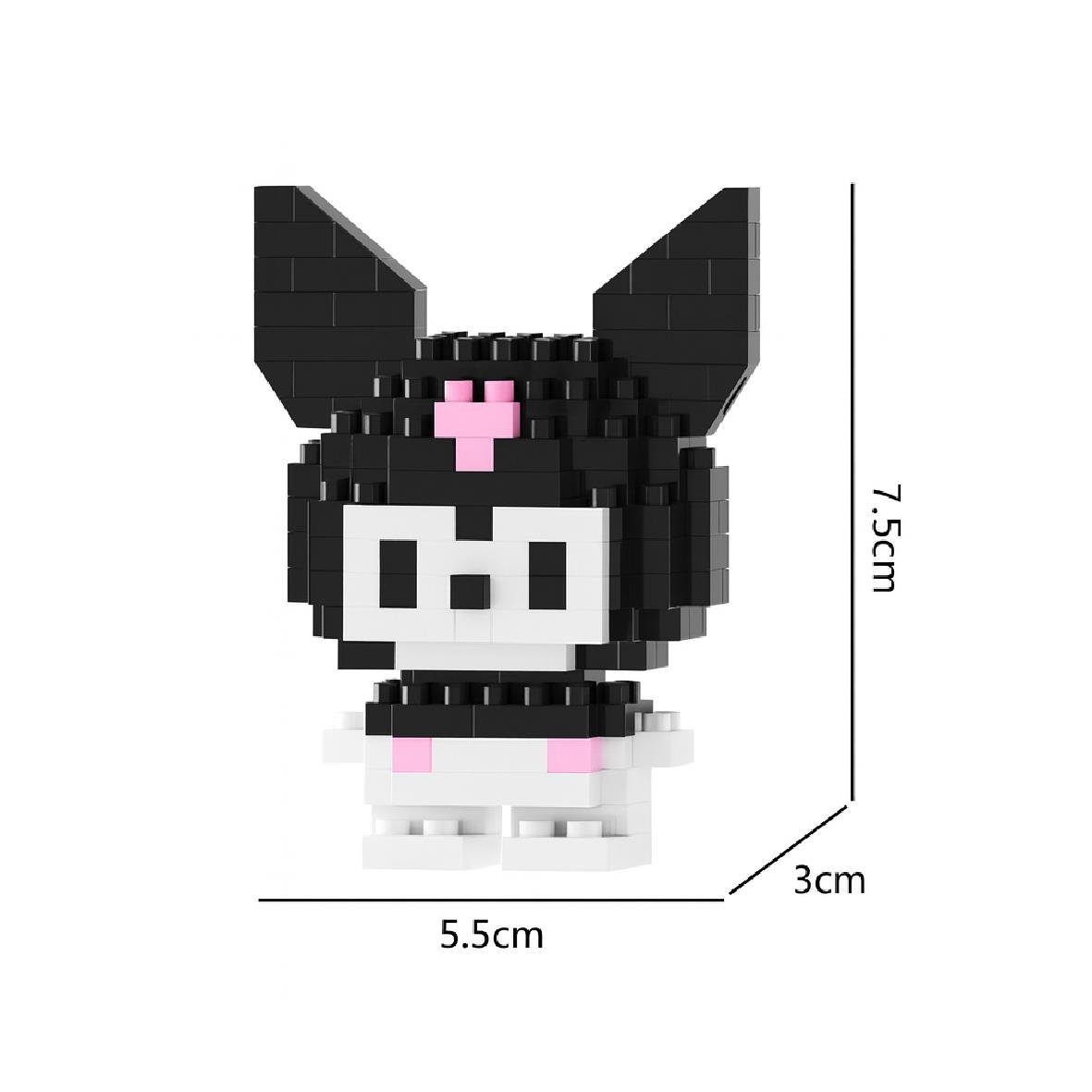 Hello Kitty & Kuromi Bricks Mini Blok Set – 2'li Koleksiyonluk Mikro Lego 3D Yapboz