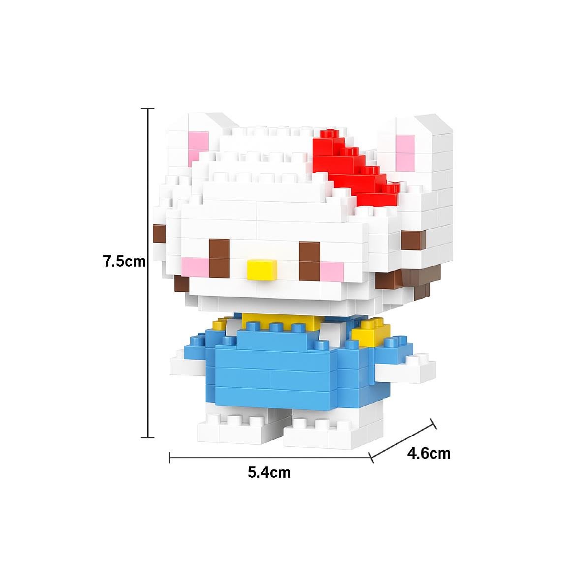 Hello Kitty & Kuromi Bricks Mini Blok Set – 2'li Koleksiyonluk Mikro Lego 3D Yapboz