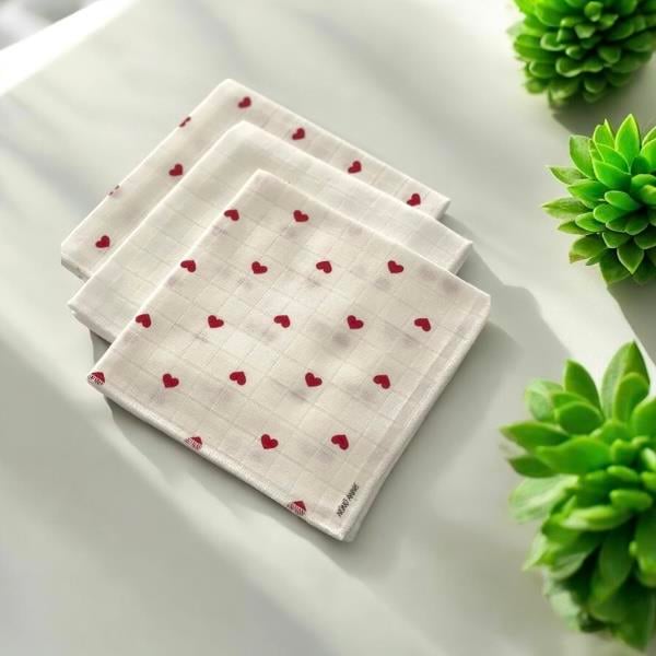 KALP SET 6'lı Müslin Bebek Seti, %100 Pamuklu, Sıvı Emici - Sıvı Geçirmez, Müslin Set