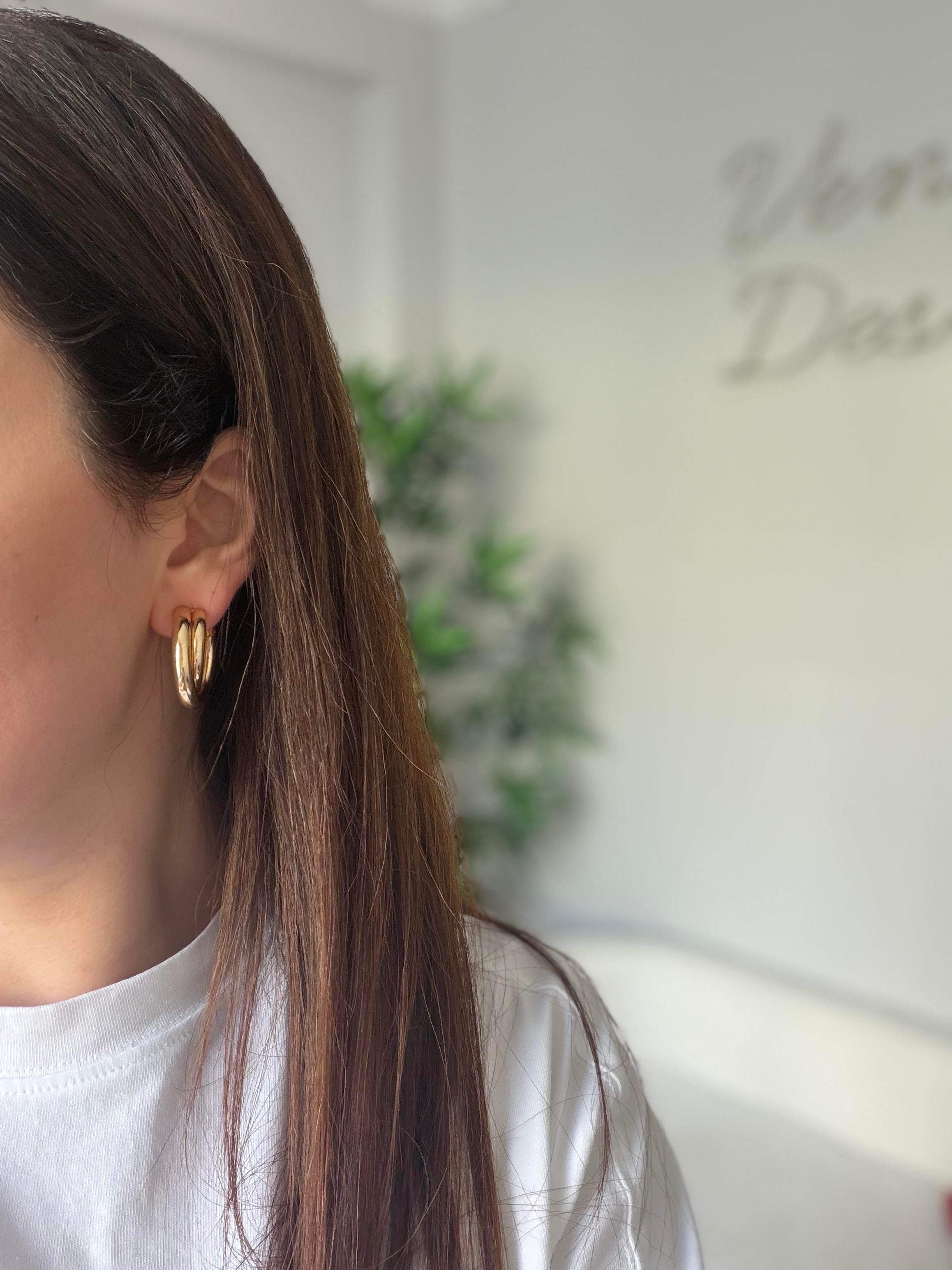 Çelik 2 Halka Küpe