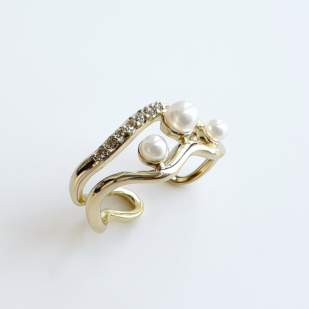 Çelik İncili Earcuff
